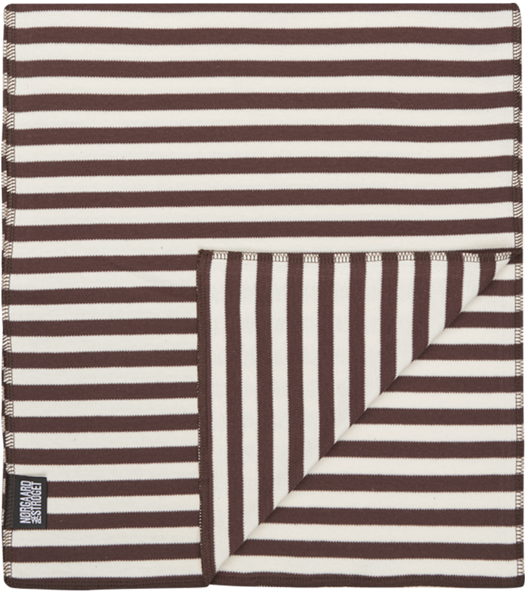 NPS Scarf Interlock, Brown/Ecru