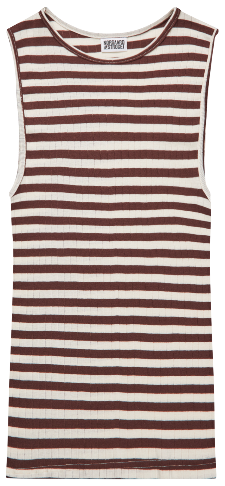 NPS Tank Top Broadway, Brown/Ecru