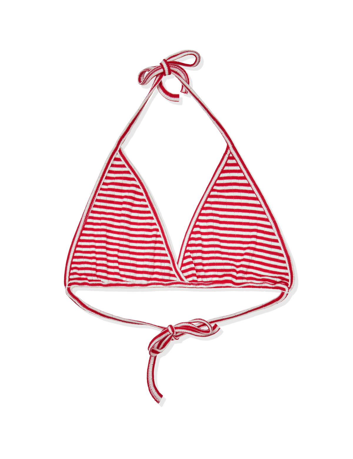 NPS Bikini Top, Red/Ecru