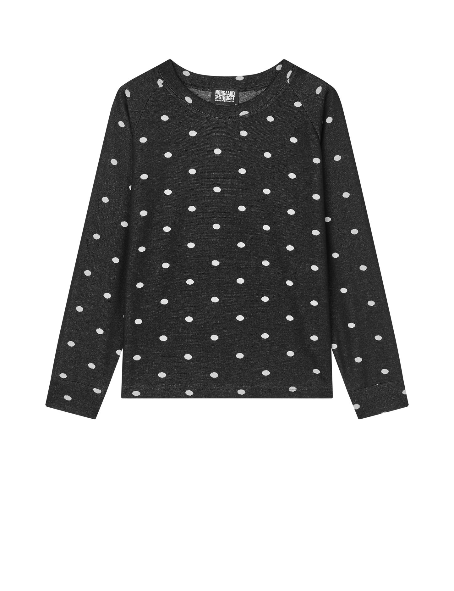 NPS Jaquard Dot Sweat, Black/Ecru