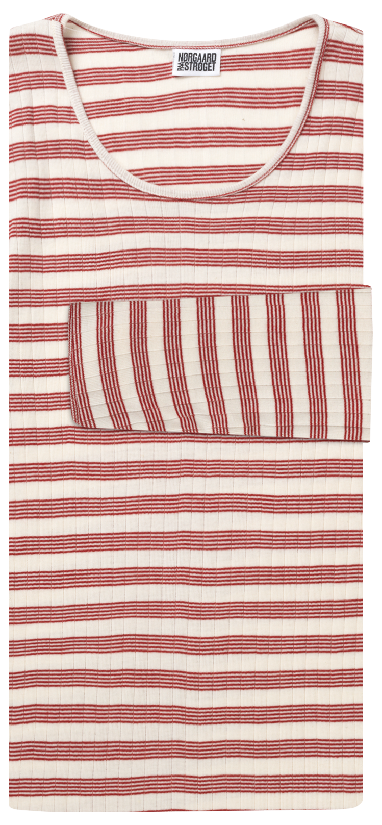 101 BW Stripe, Ecru/Winery