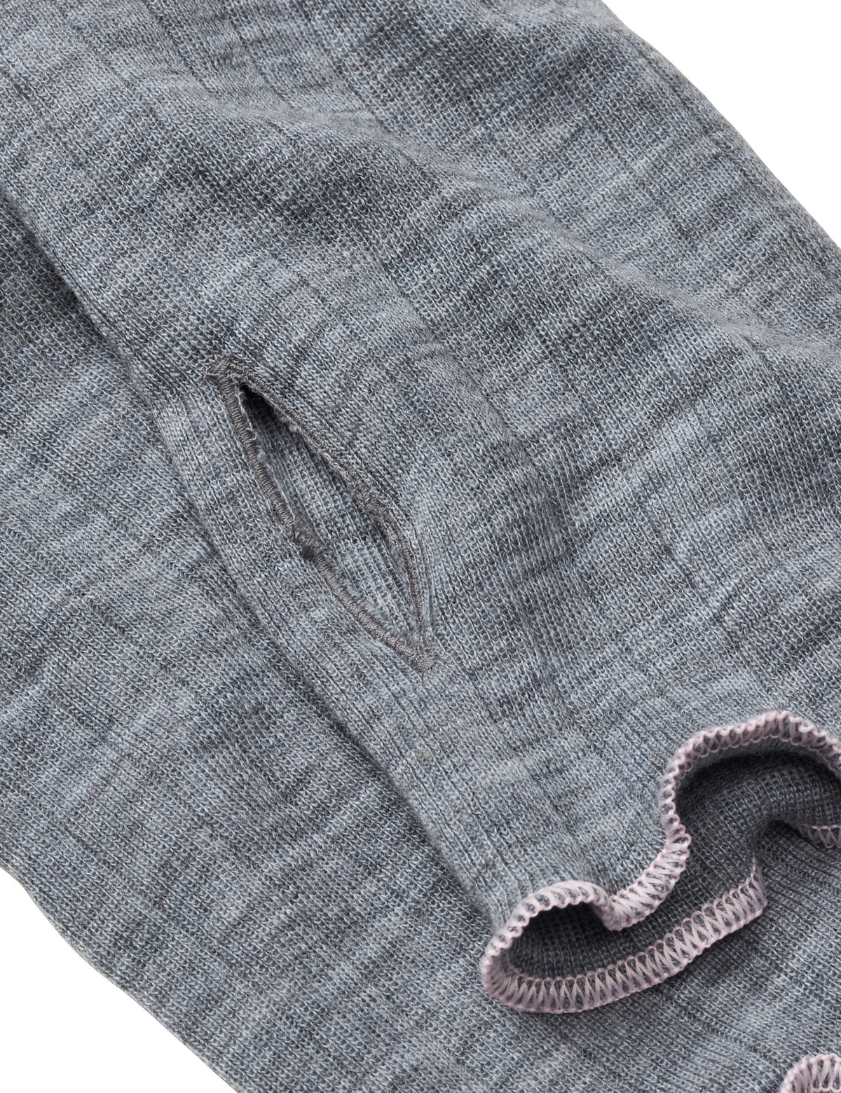 NPS x ELLE Wristwarmer Wool, Grey Mel/Rose