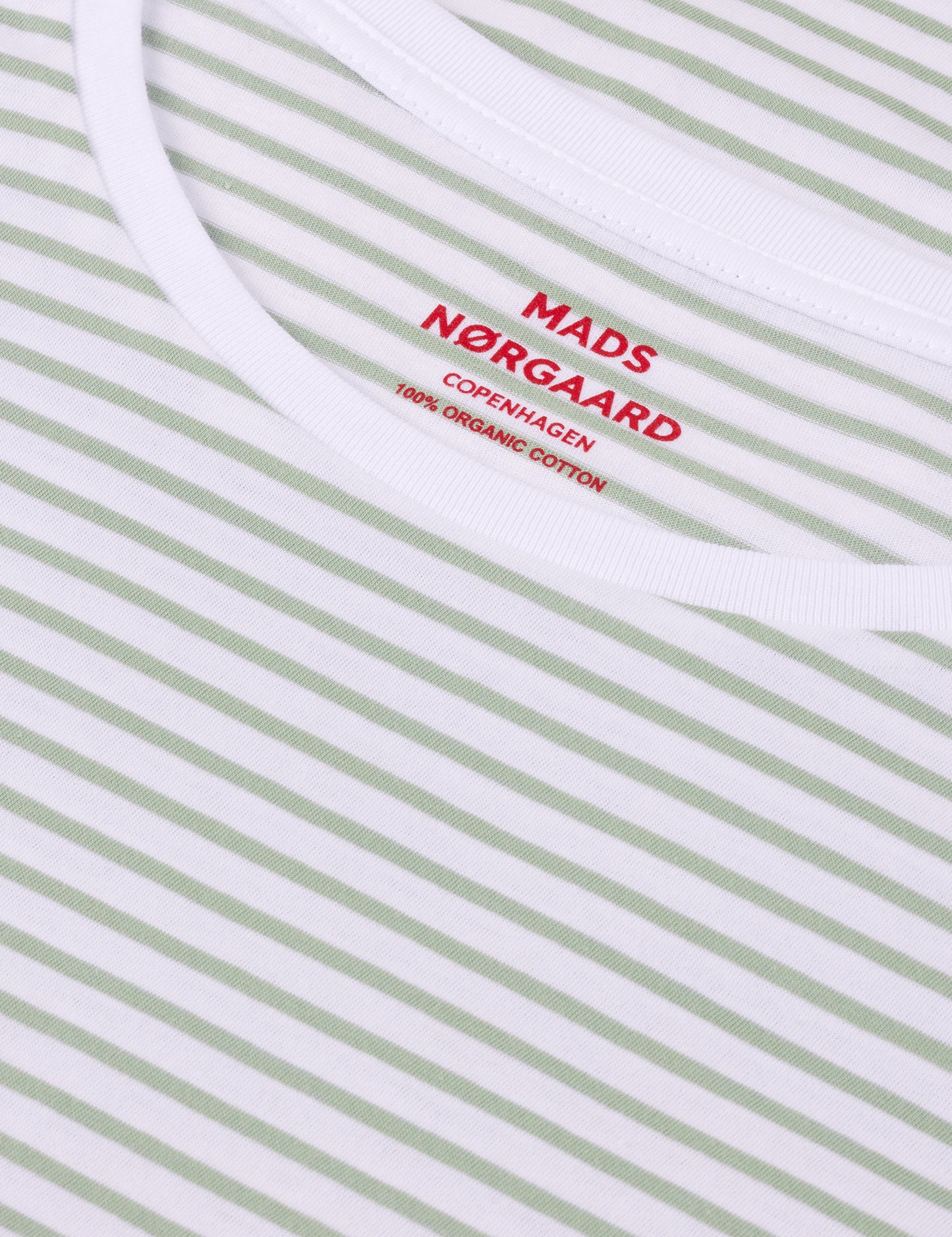 Fine Jersey Stripe Teasy Tee FAV, Brilliant White/Jadeite