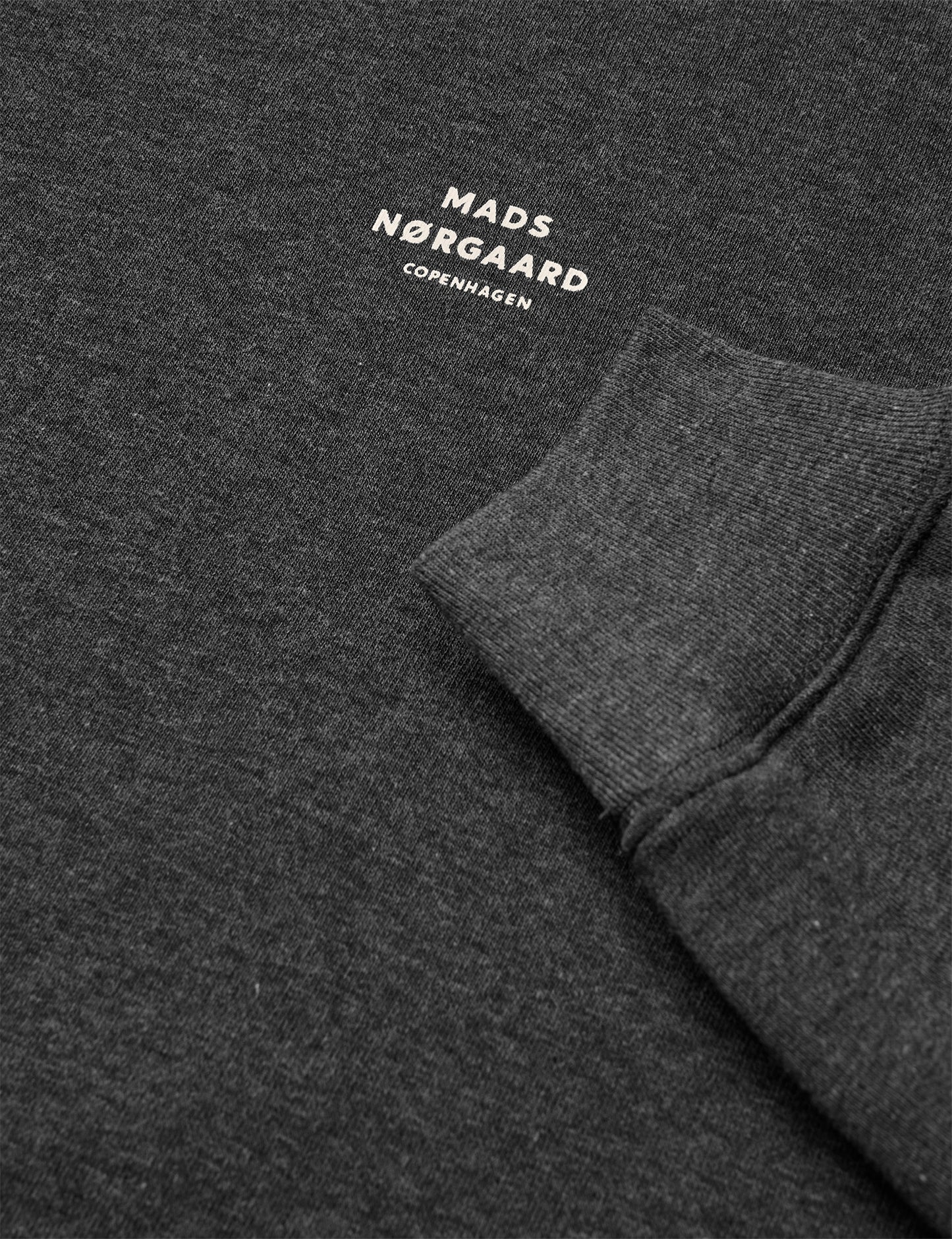 Standard Crew Logo Sweat, Dark Grey Melange