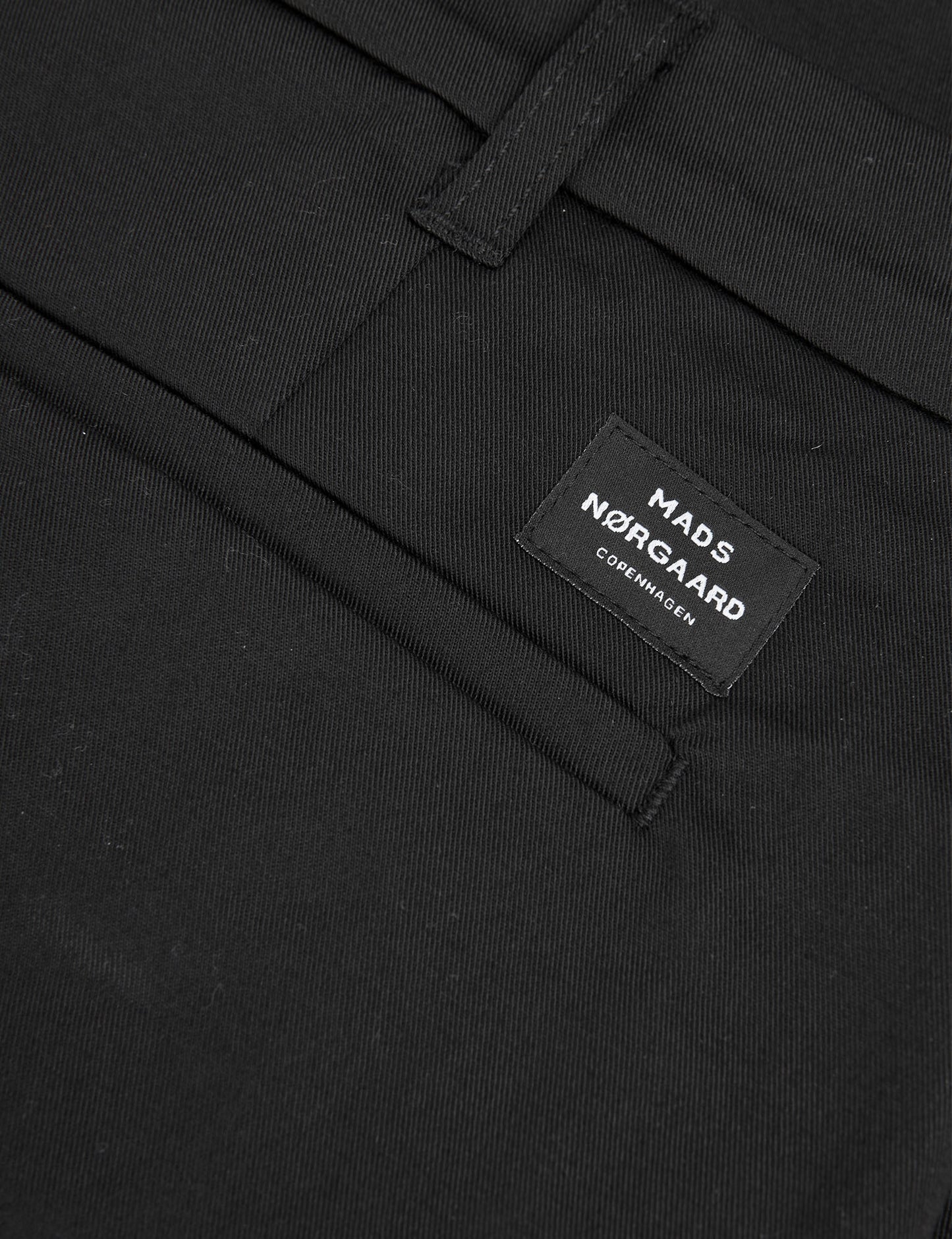 Cotton Twill Stretch Elias Pants, Black