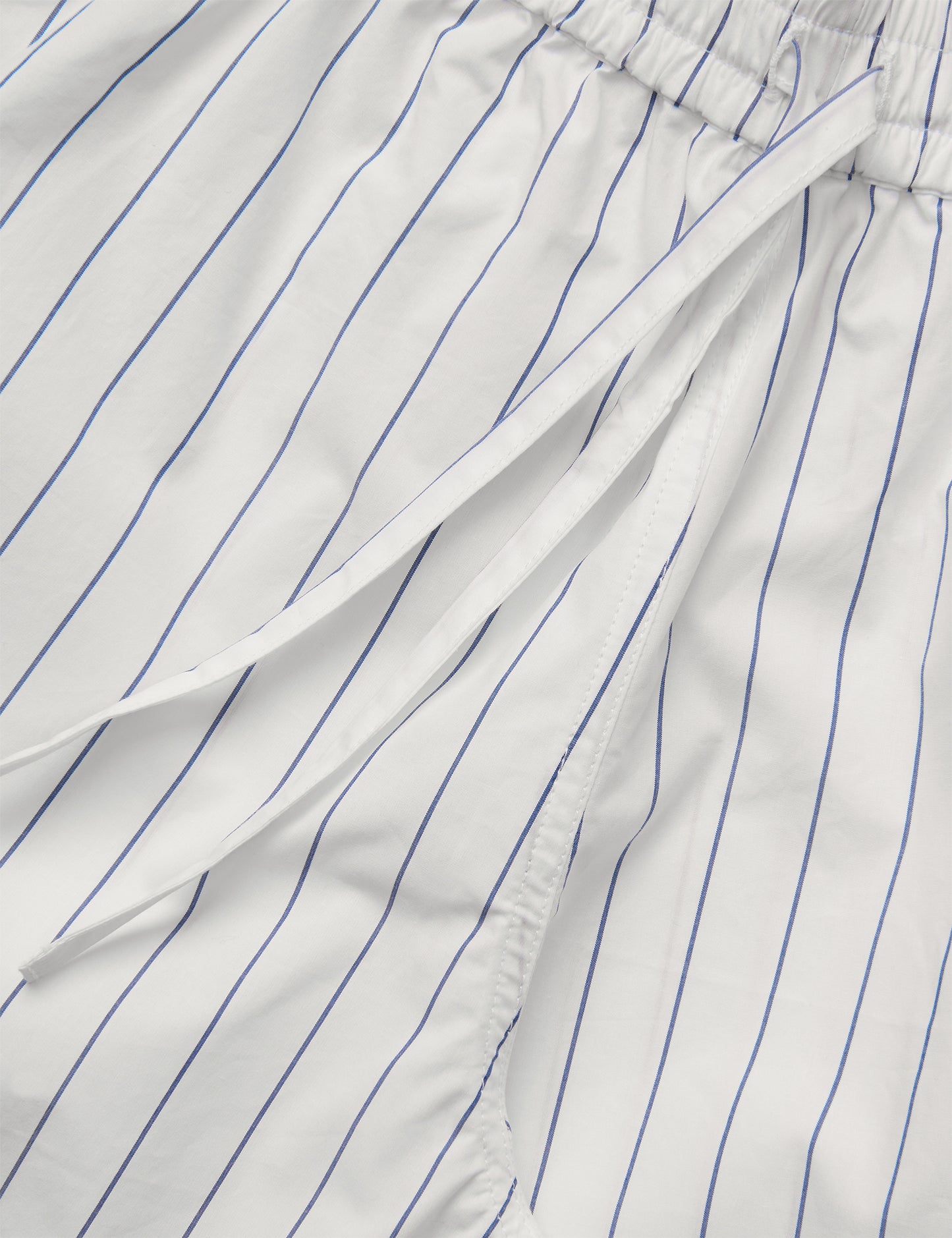 Crisp Poplin Pio Shorts, Pinstripe/Parisian Night