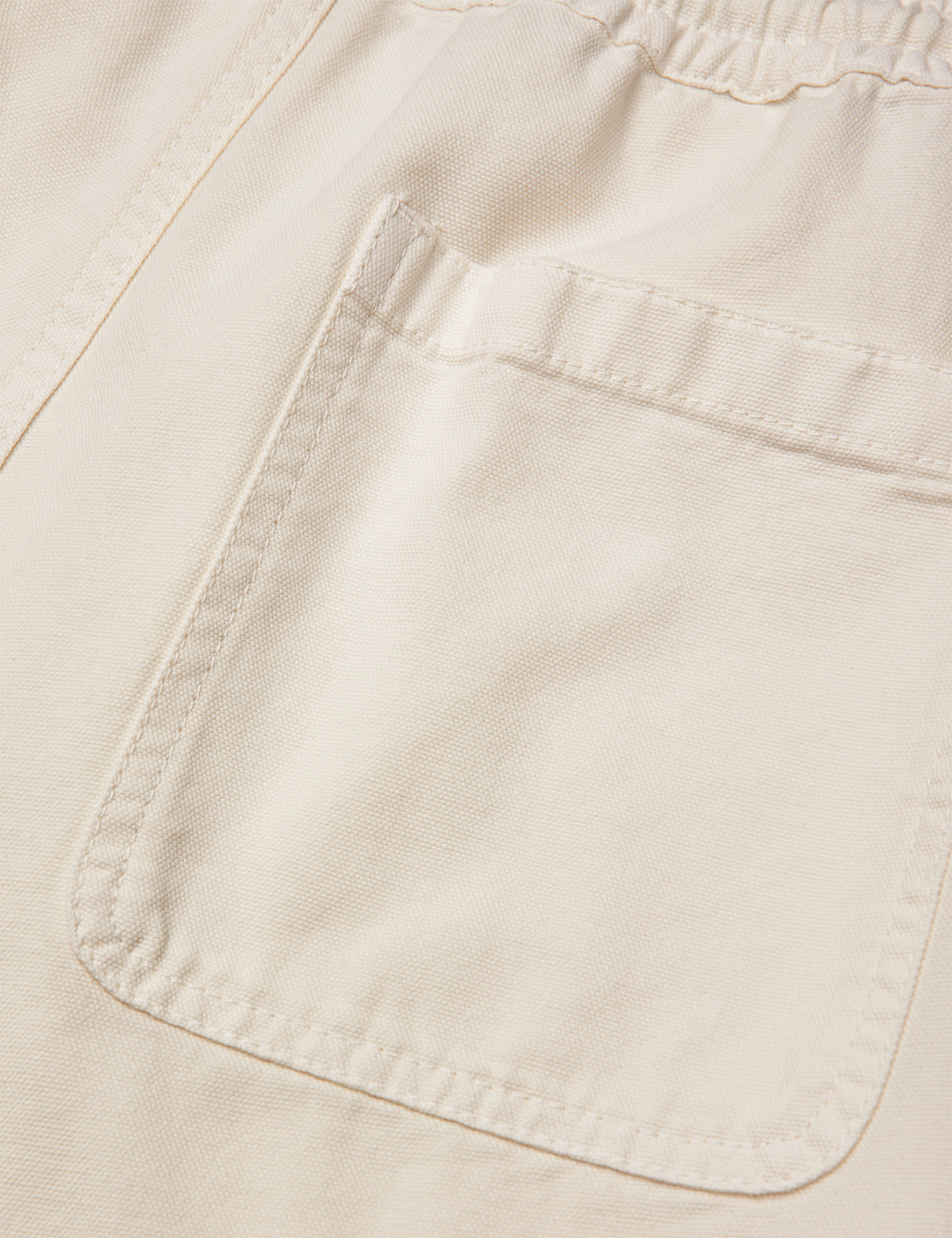 Dyed Canvas Beach Shorts, Vanilla Ice