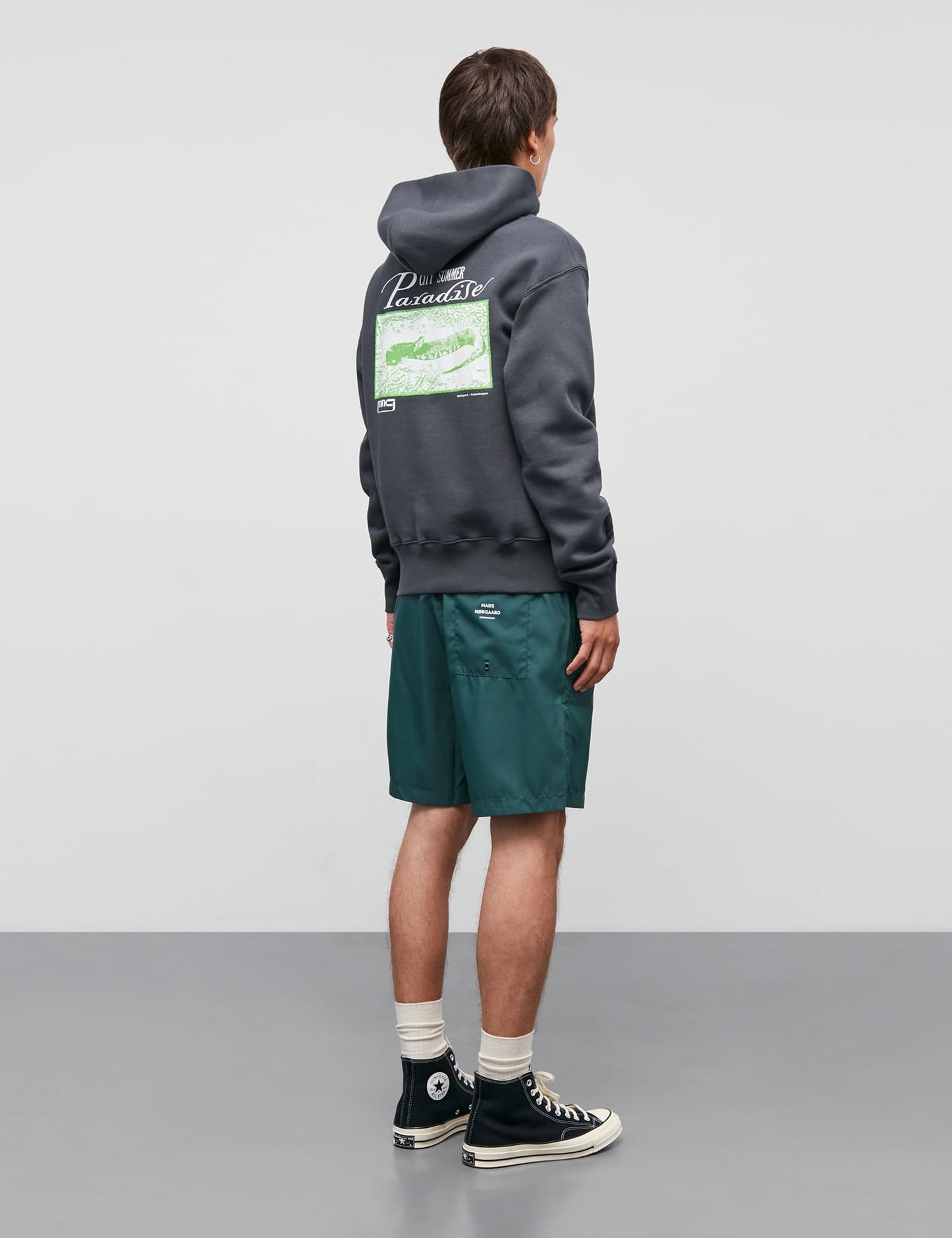 Standard Paradise Hood Sweat, Black Oyster