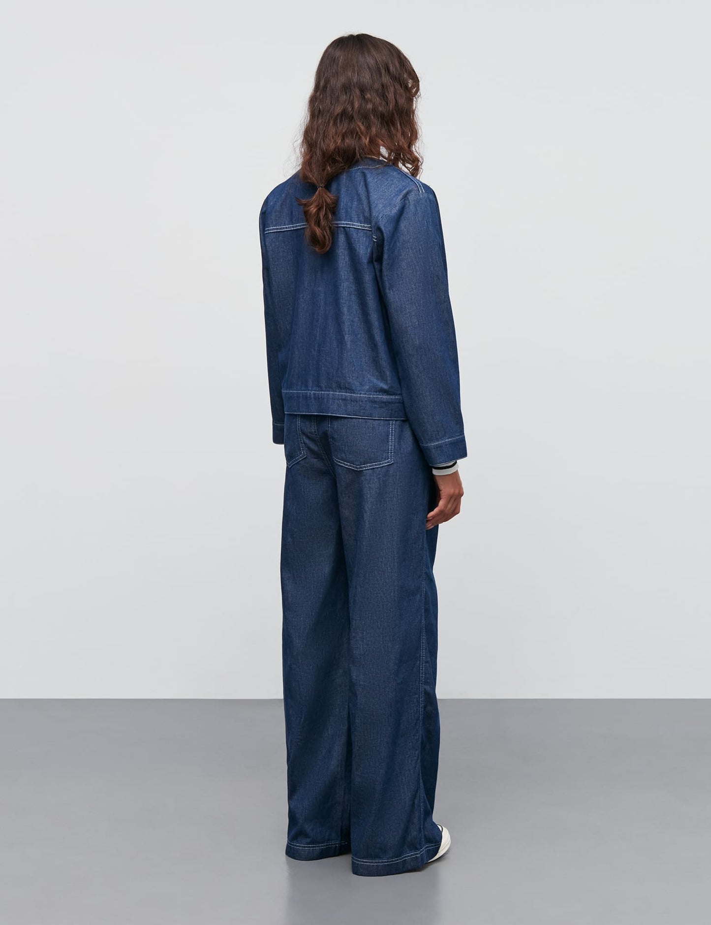 Air Denim Pil Jacket, Dark Blue Denim