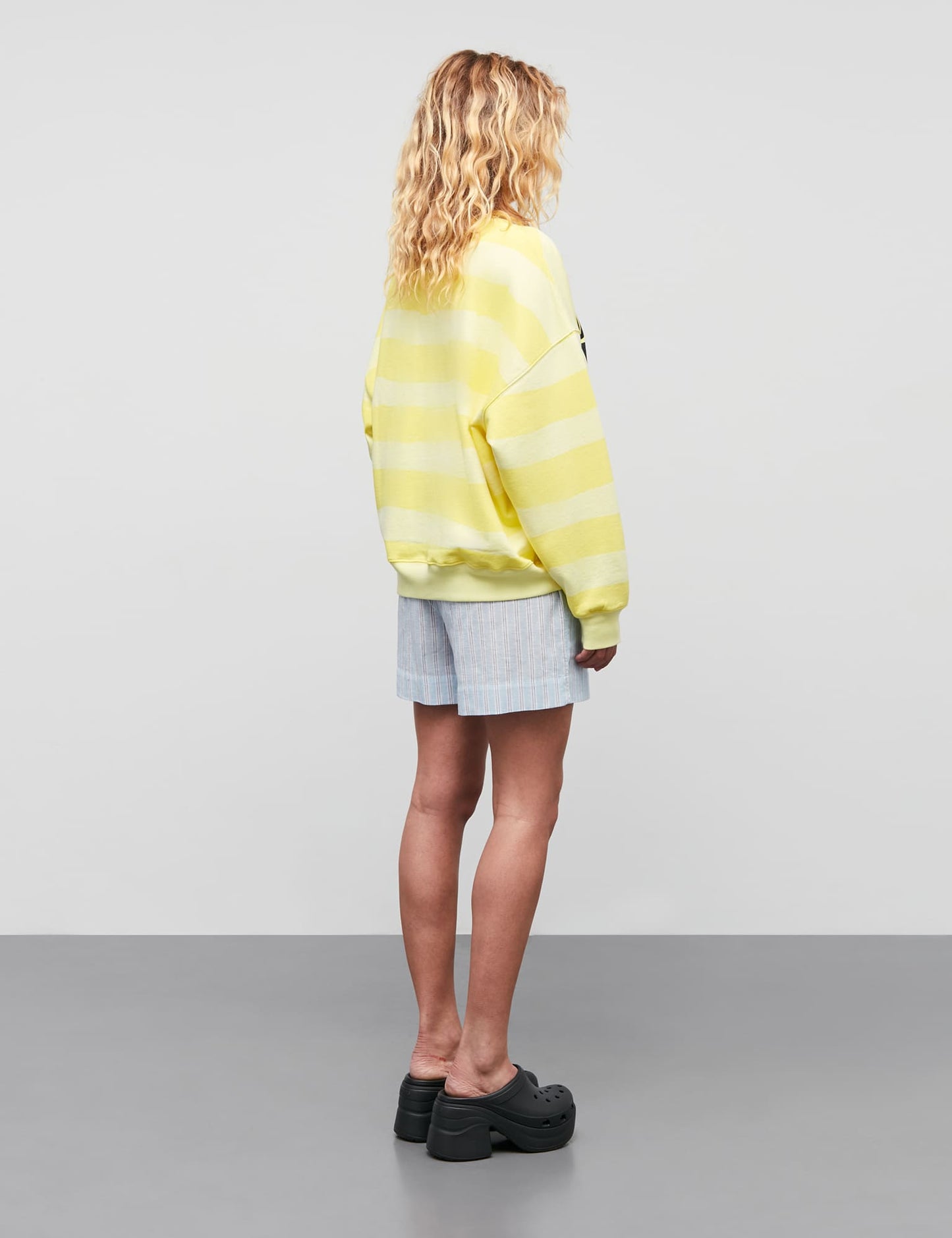 Compact Cotton Atli Sweatshirt AOP, Tender Yellow