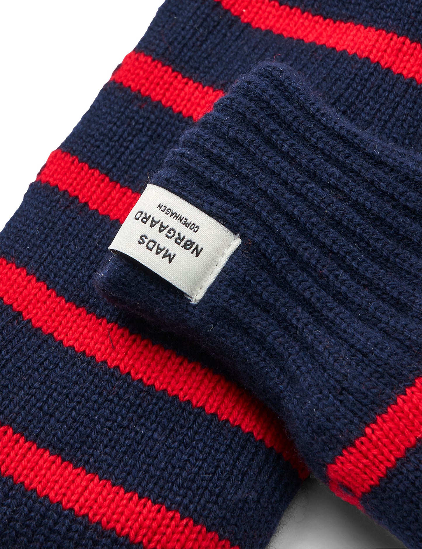 Work Wool Milo Mitten, Parisian Night/High Risk Red