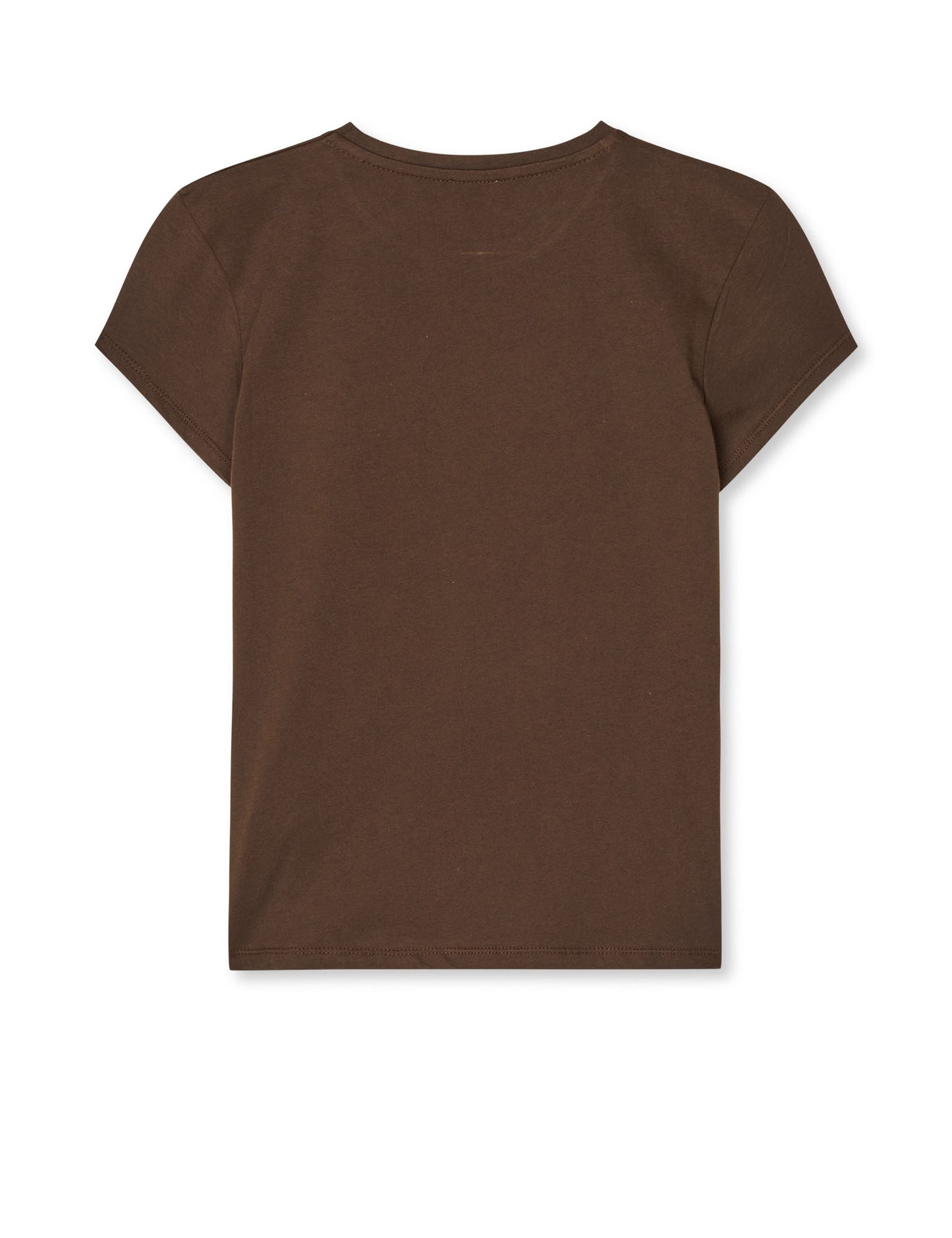 Single Cotton Tuvina Tee, Demitasse