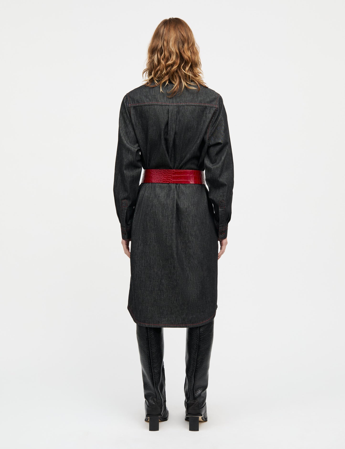 Air Denim Crissy Dress, Black