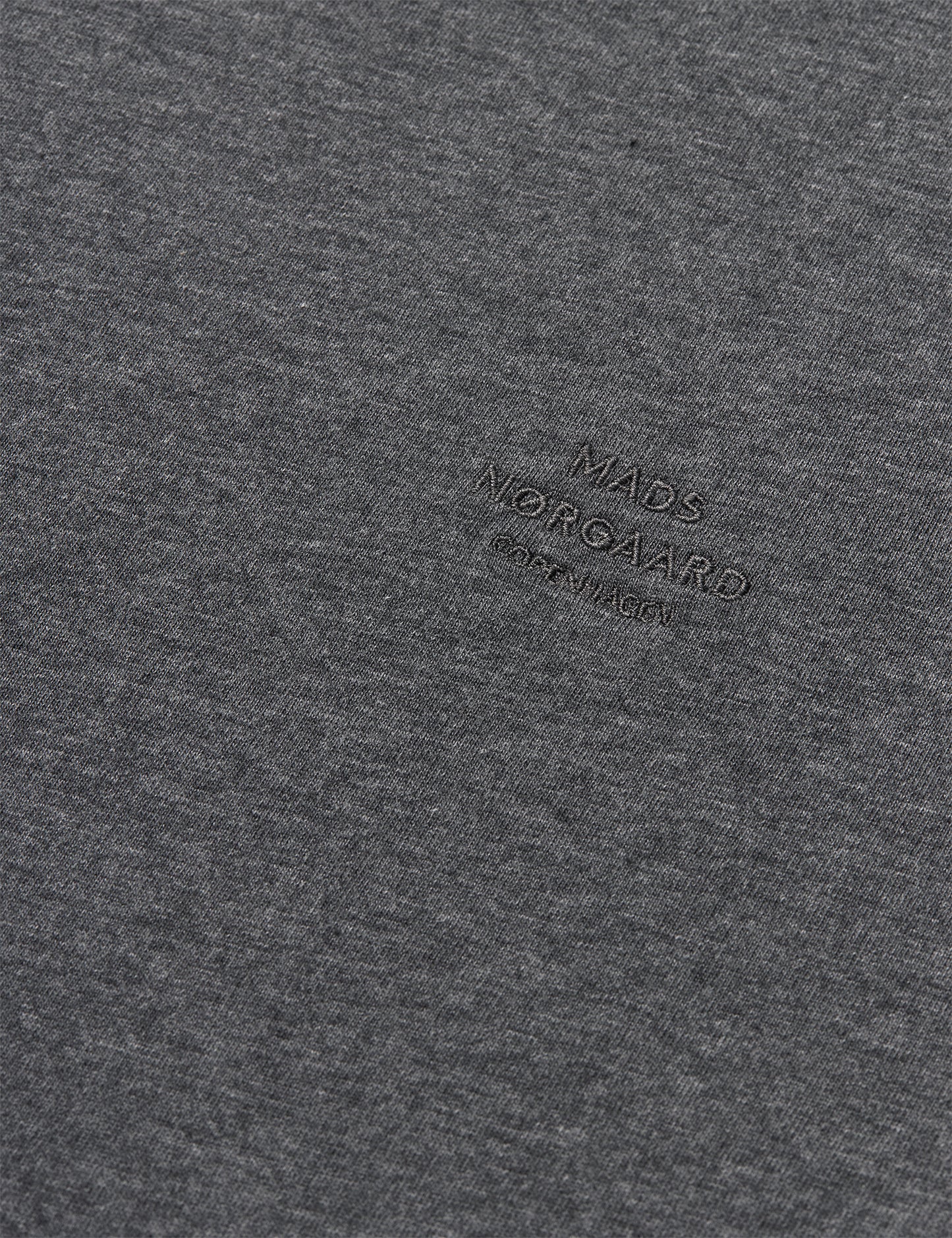 Cotton Jersey Frode Logo Tee FAV, Dark Grey Melange
