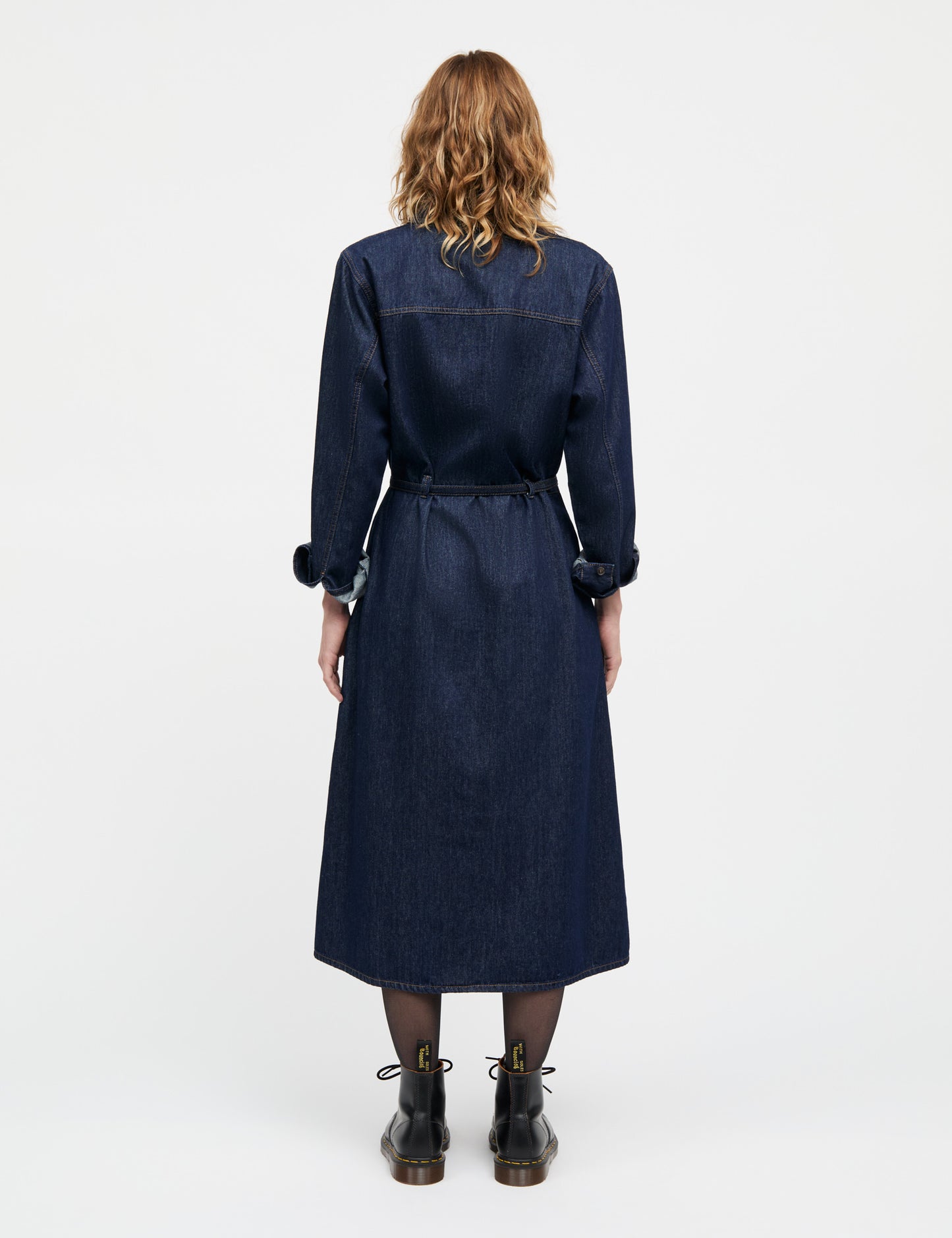 Cosy Denim Svanil Dress, Dark Indigo