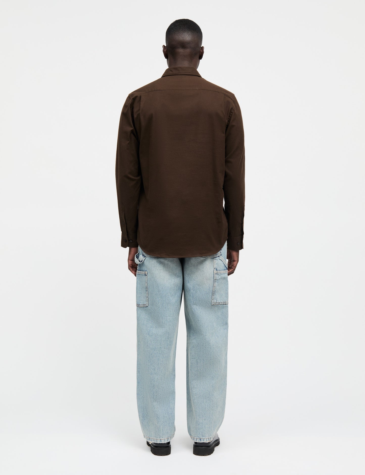 Cotton Flannel Sune Shirt, Demitasse