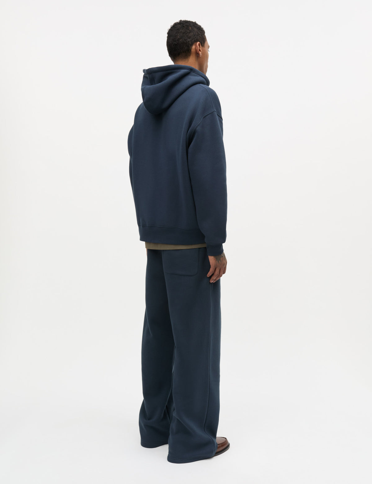 Standard Luka Hoodie Zip Sweat, Sky Captain