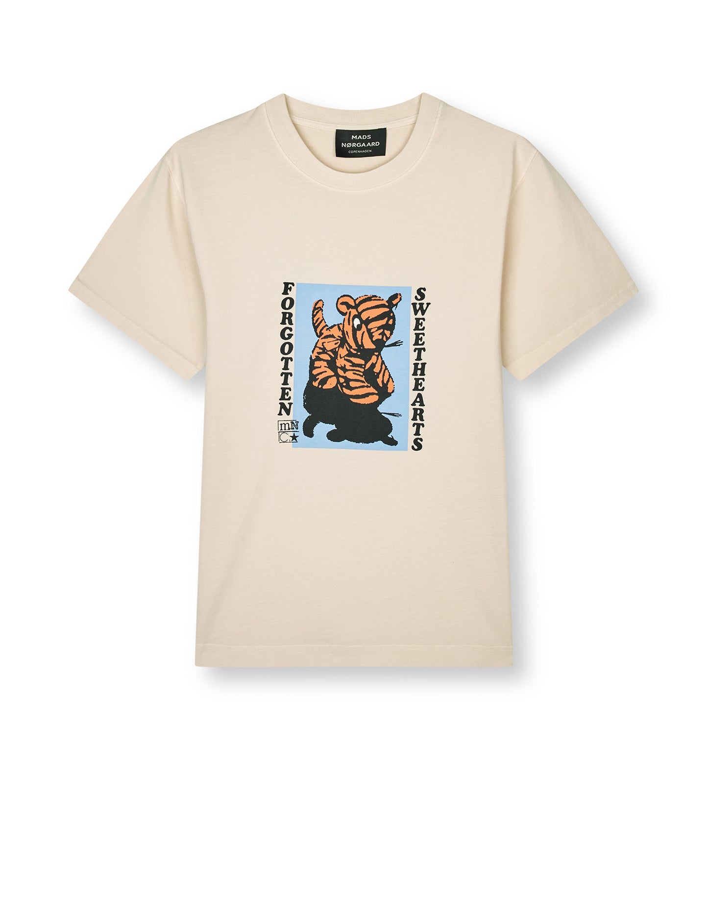 Cotton Jersey Sweathart Frode Tee, Rainy Day