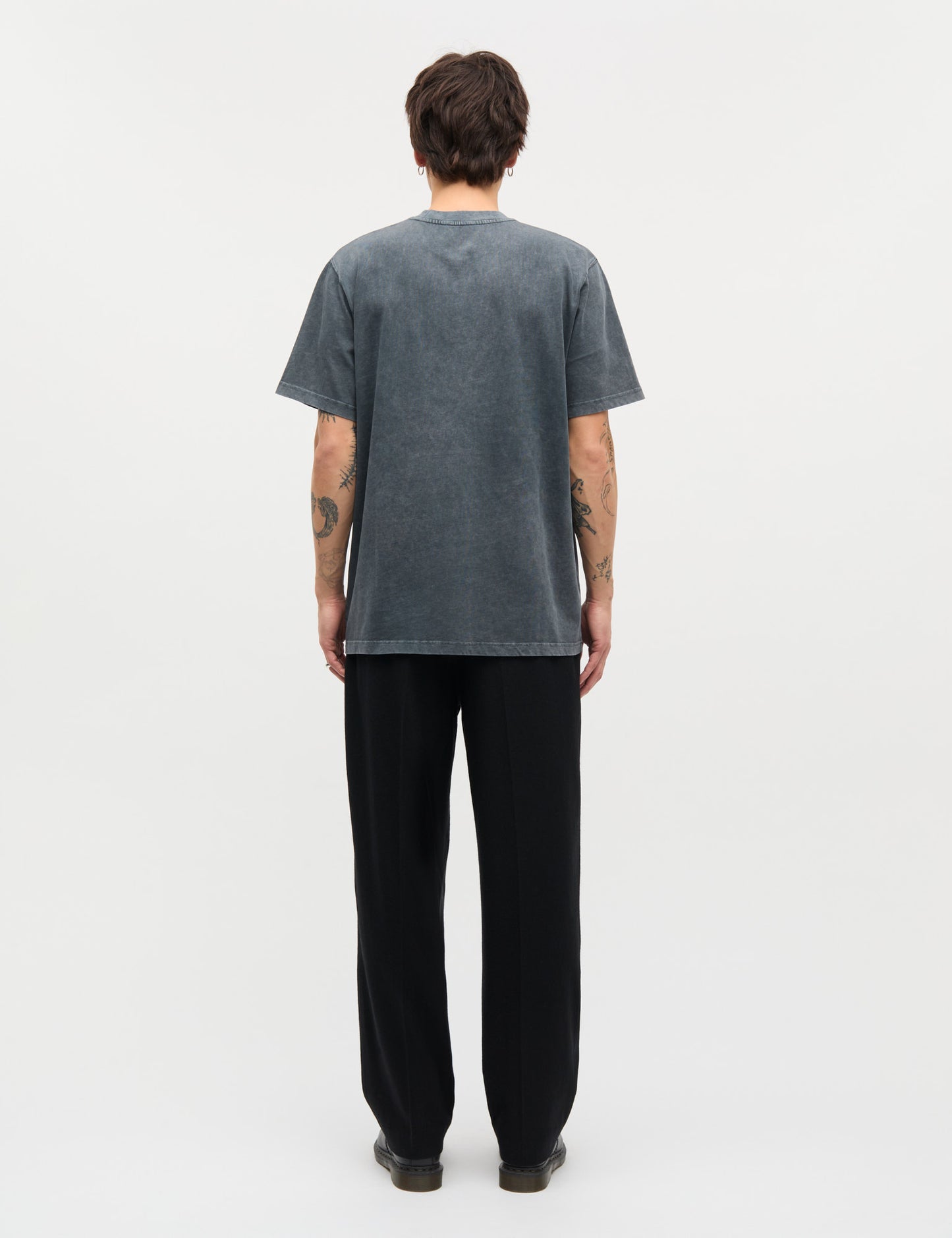 Combed Jersey Dye Thorbjørn Tee, Asphalt