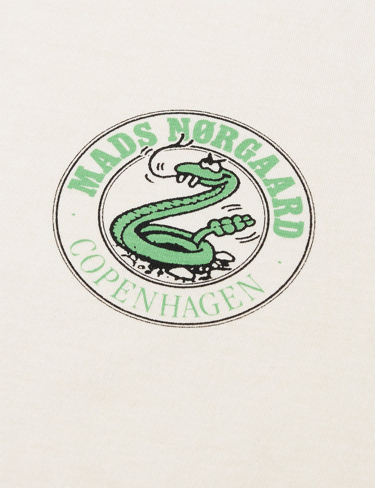 Dry Single Teddy Tee, Vanilla Ice/Verdant Green