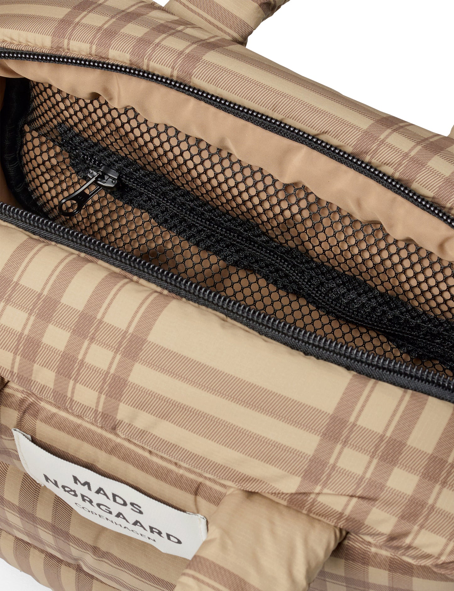 Light Ripstop Boxy AOP Bag, Cornstalk/Cocoa Brown