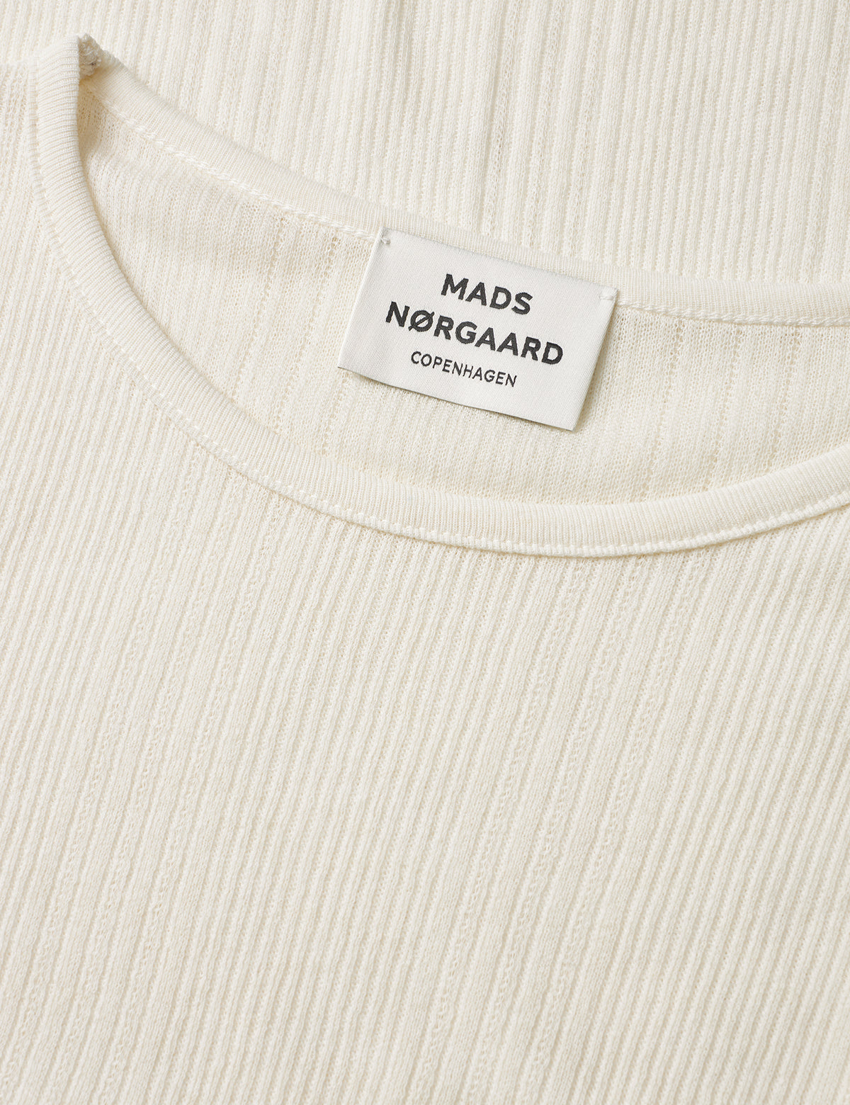 Point Wool Poline Tee LS, Vanilla Ice