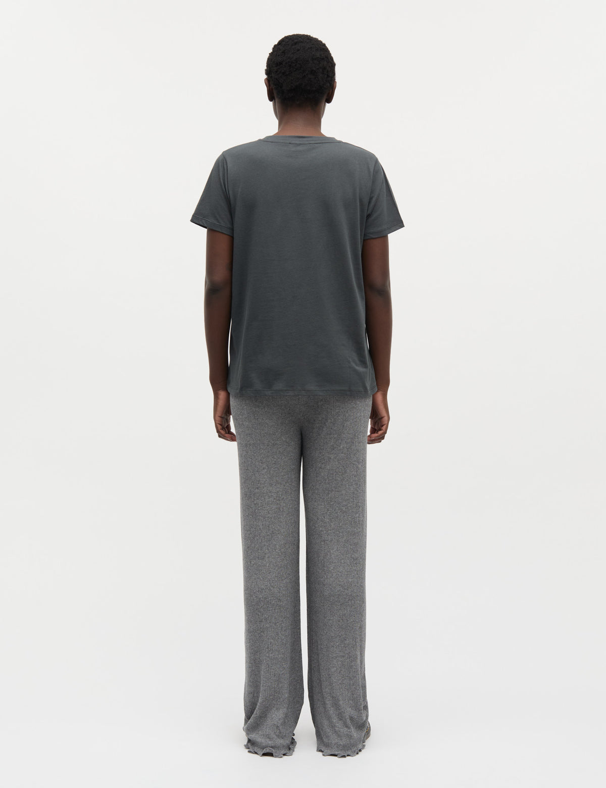 Single Cotton Trenda P Tee, Asphalt