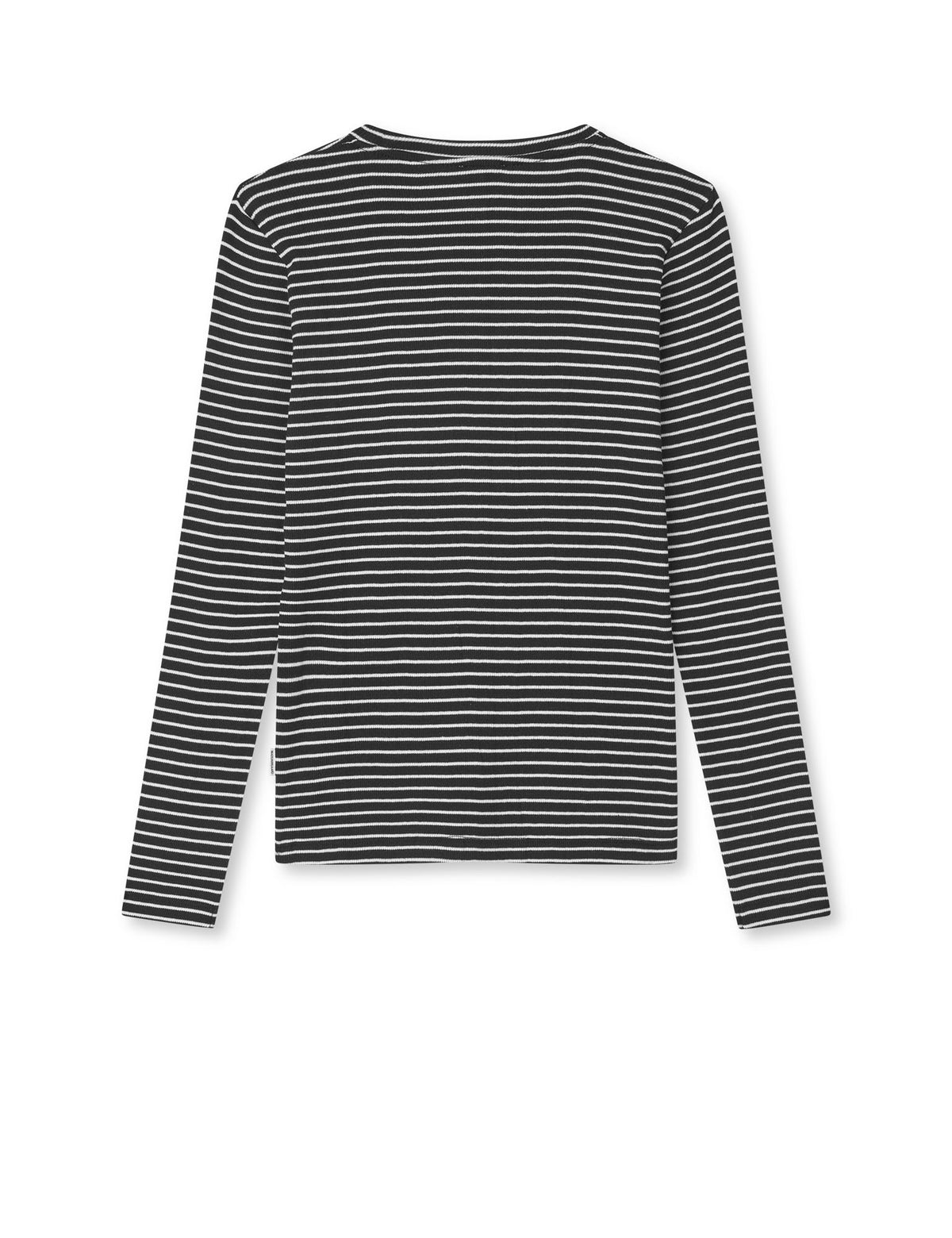 2x2 Cotton Stripe Talino Tee L/S, Black/Vanilla Ice
