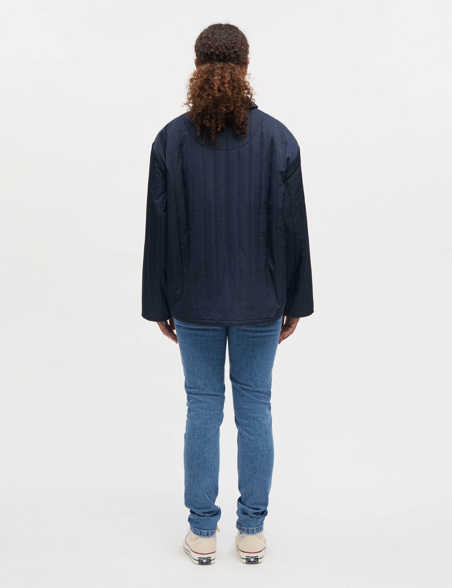 Poly Twill Flora Jacket, Sky Captain