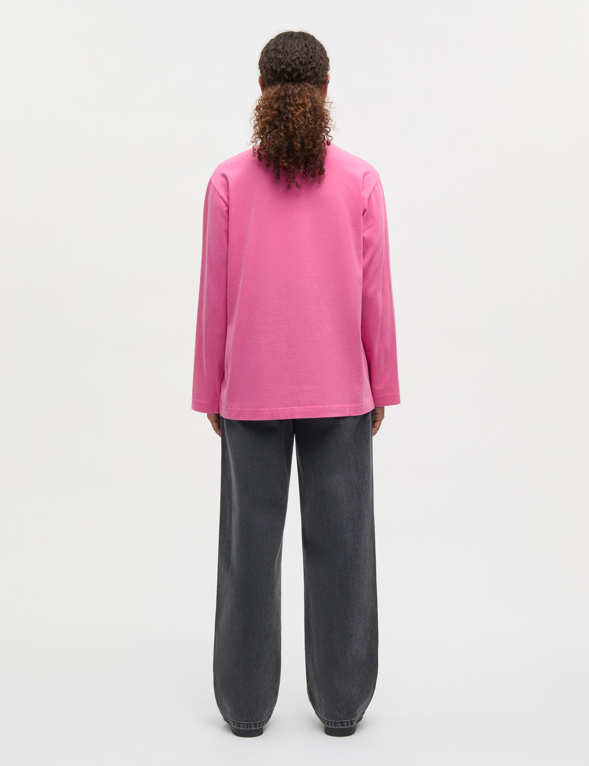 Cotton Jersey Jerry Tee LS, Carmine Rose