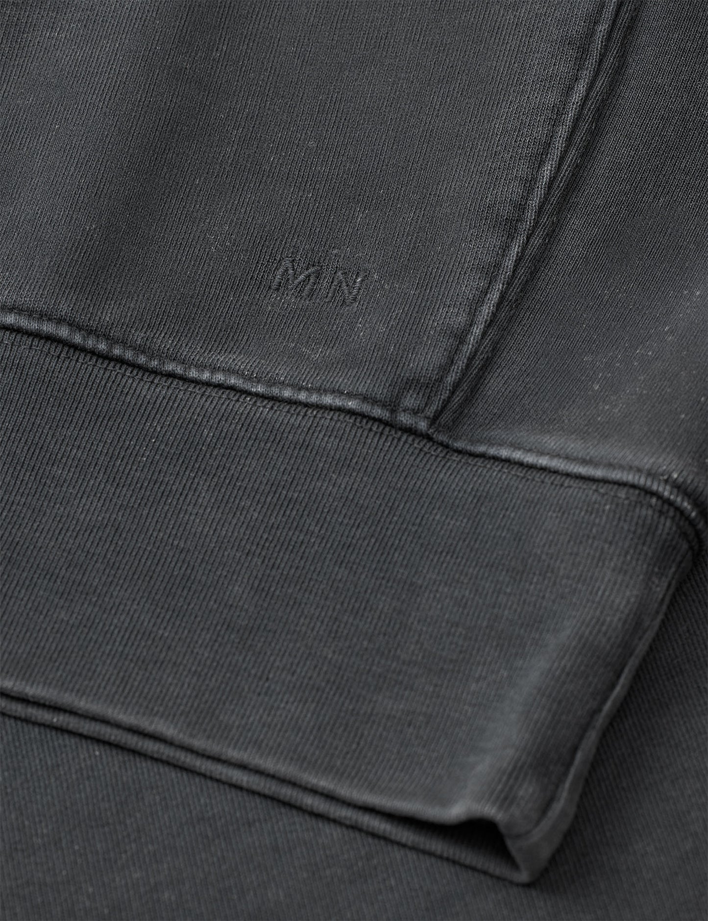 Compact Cotton Crew Sweat, Black