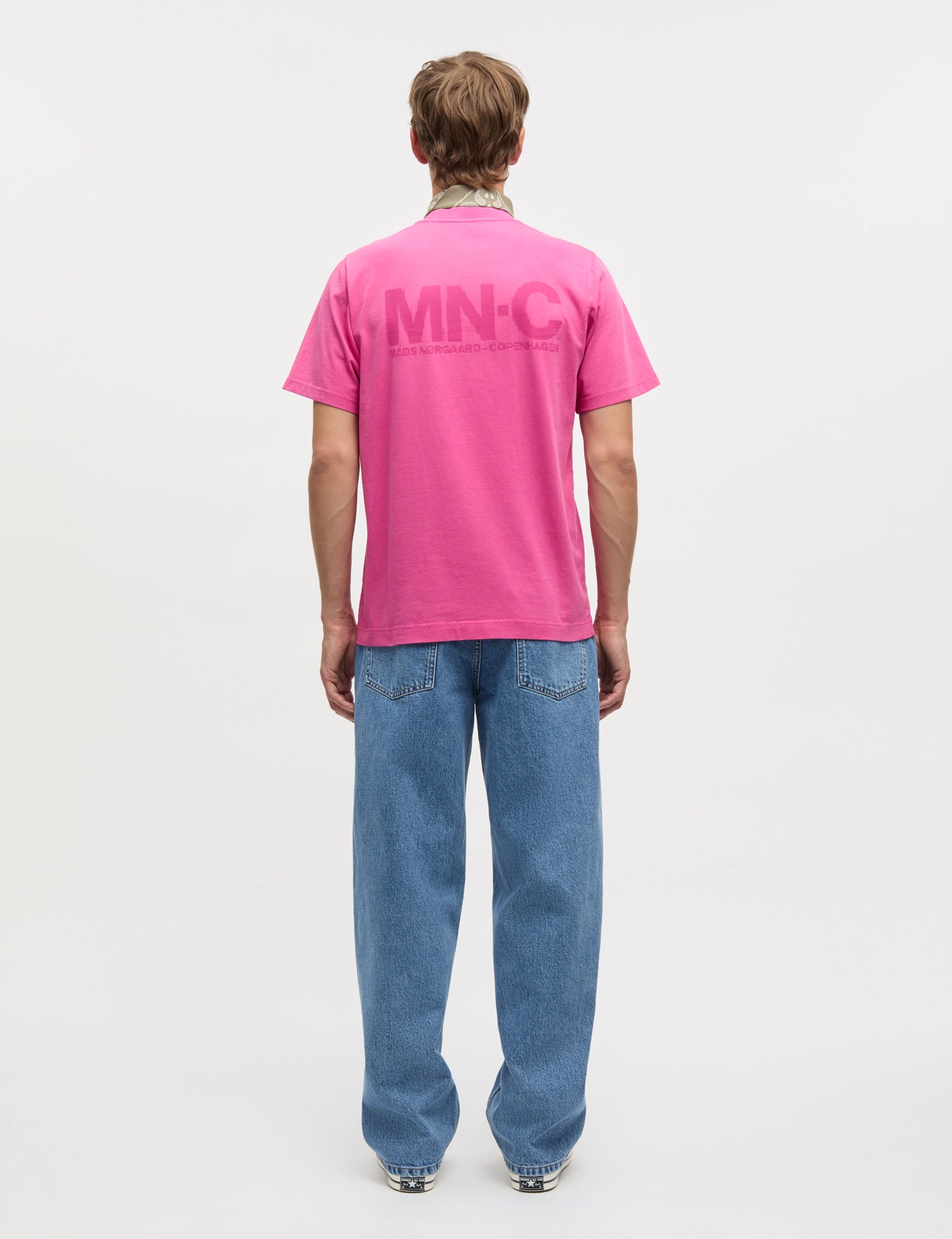 Cotton Jersey Frode MNC Tee, Raspberry Rose