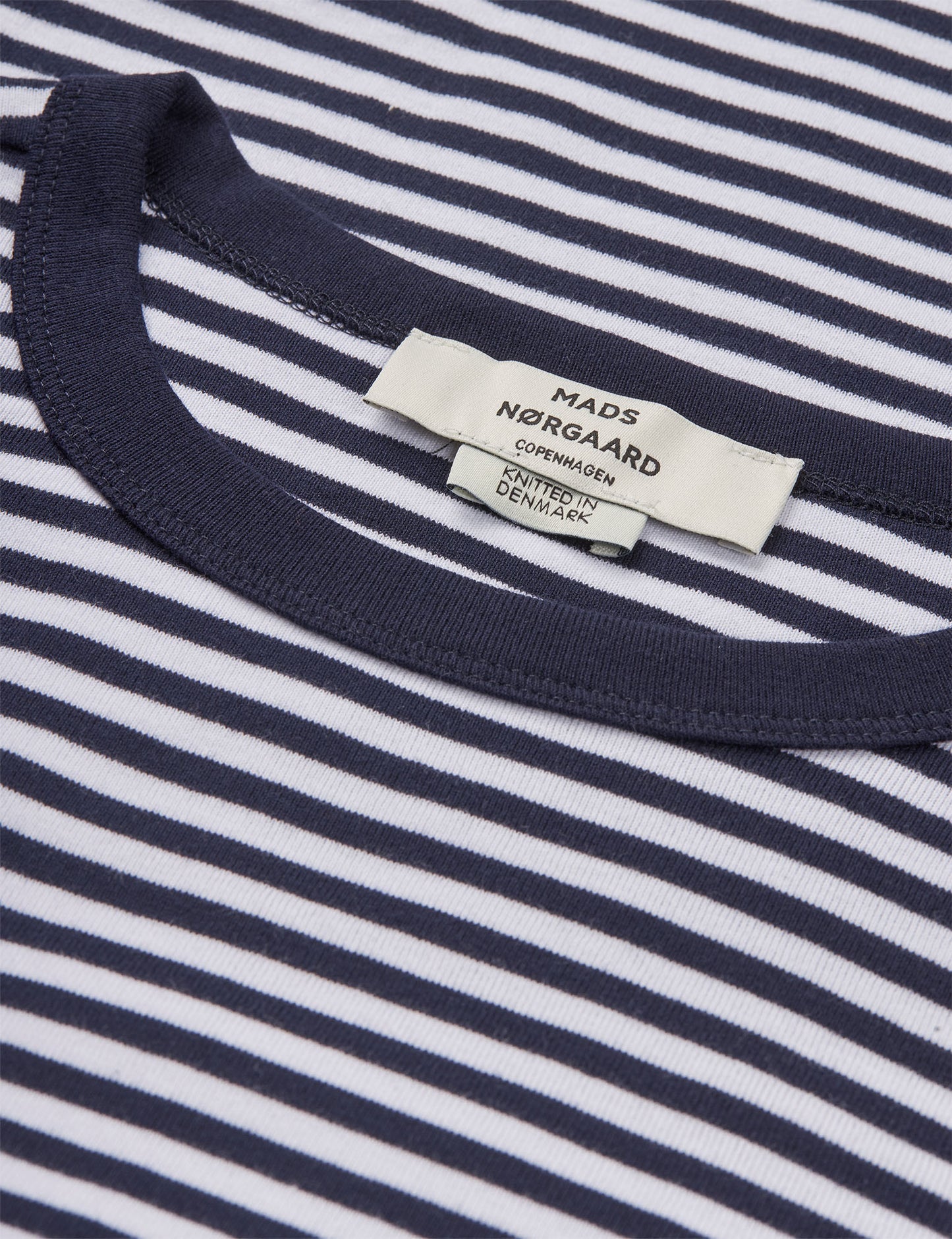 Grace Jersey Stripe June Tee, Sky Captain/White