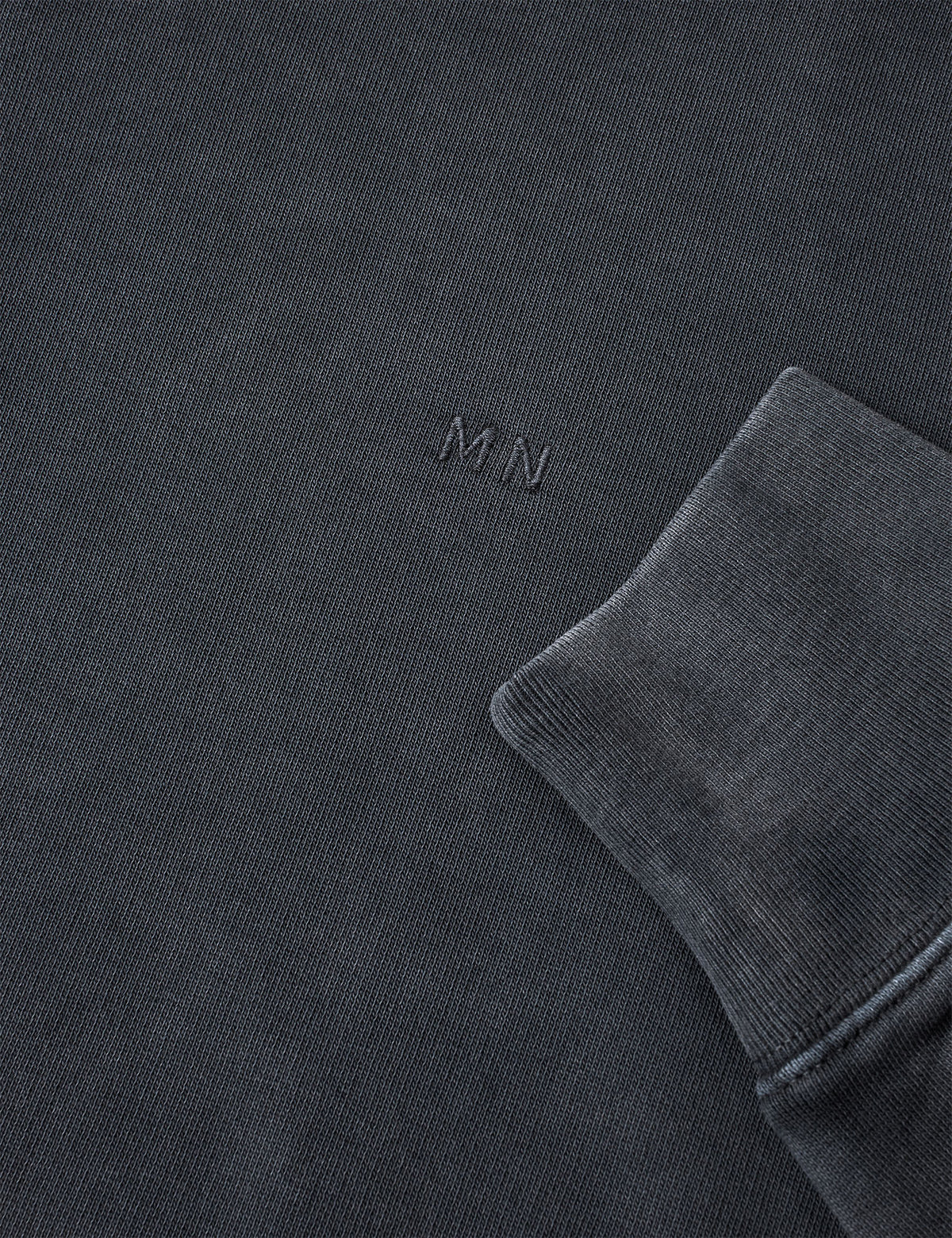 Compact Cotton Gable Sweat, Black