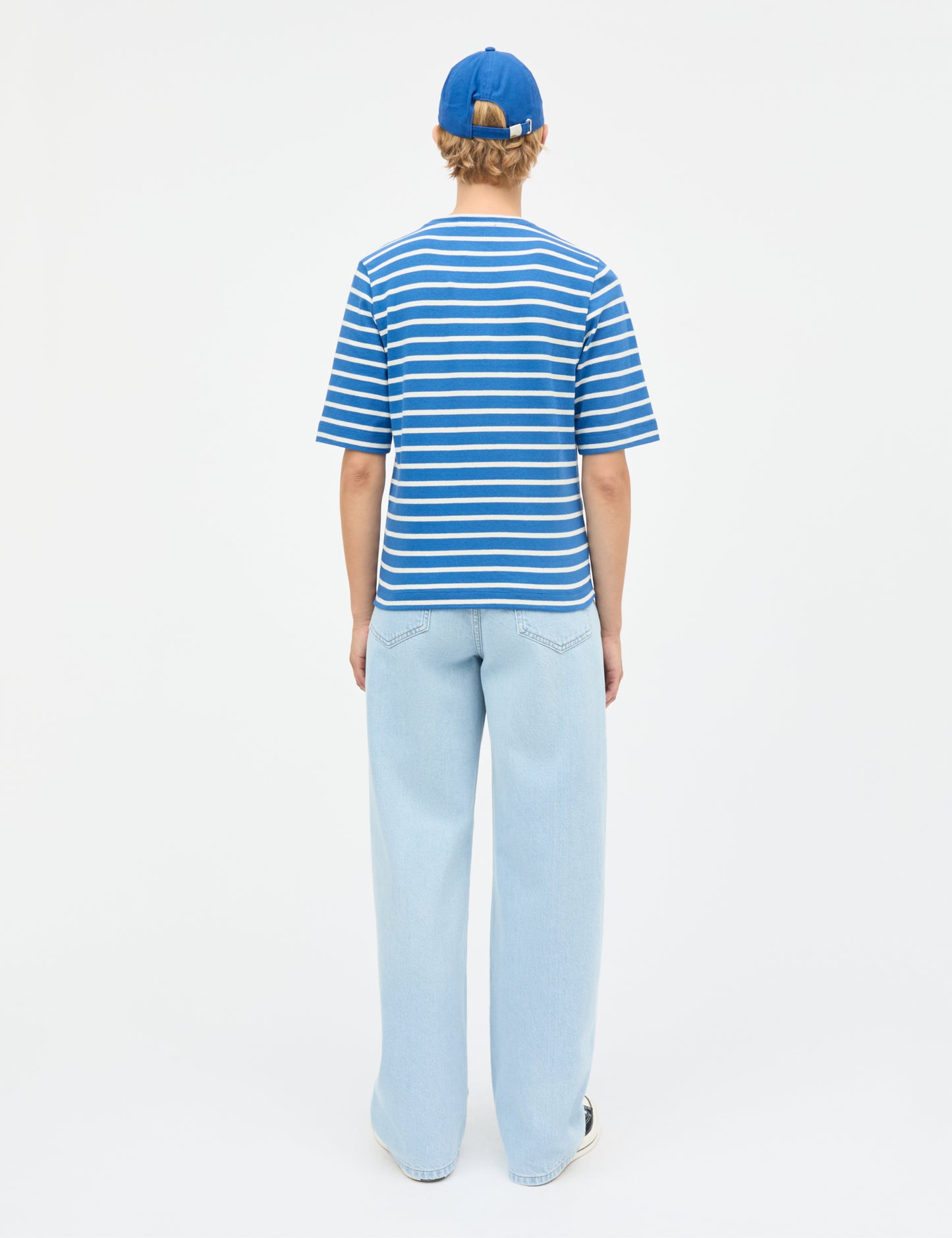 Pablo Malle Tee, Vanilla Ice/Bright Cobalt