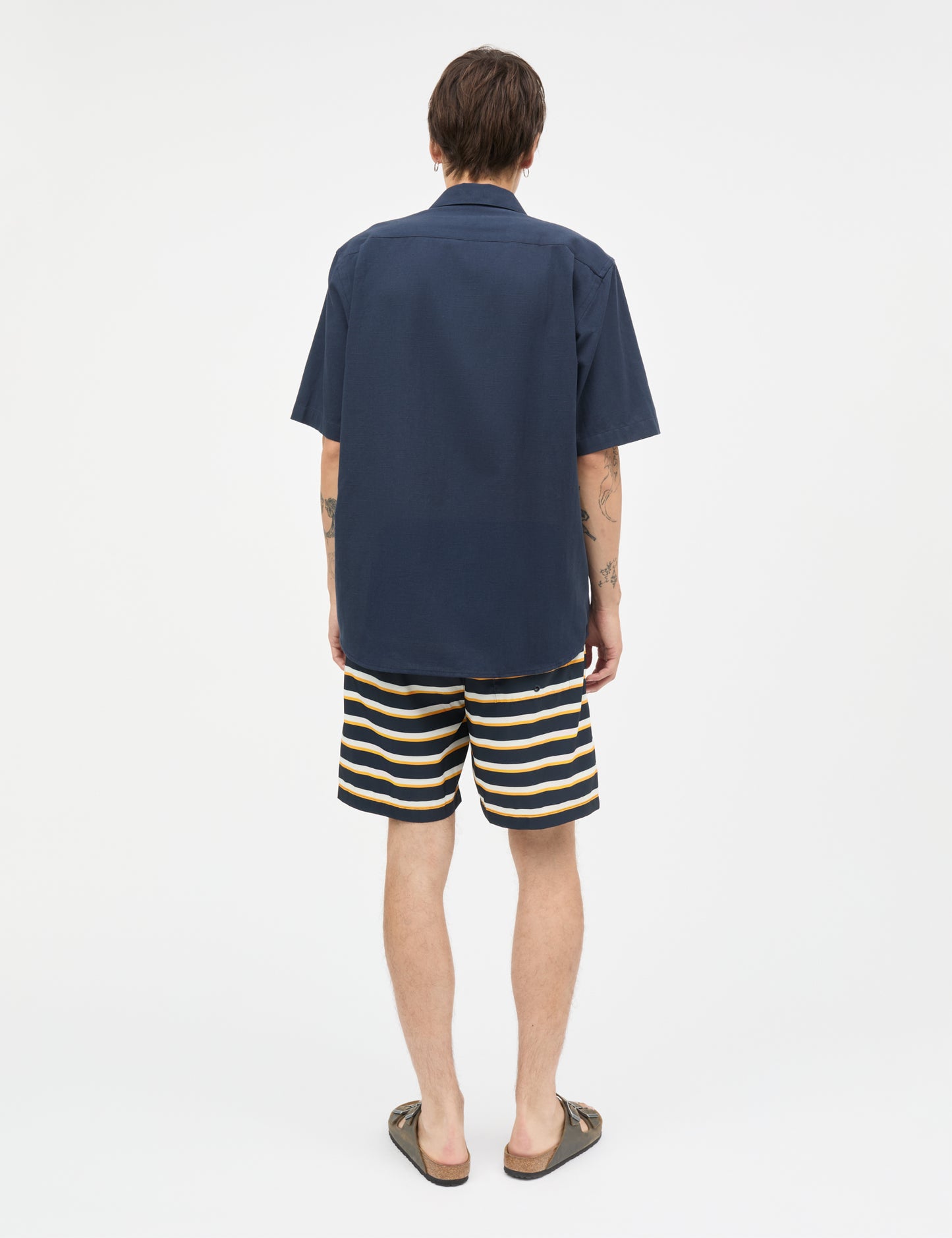 Grida Cotton Victor Shirt SS, Sky Captain