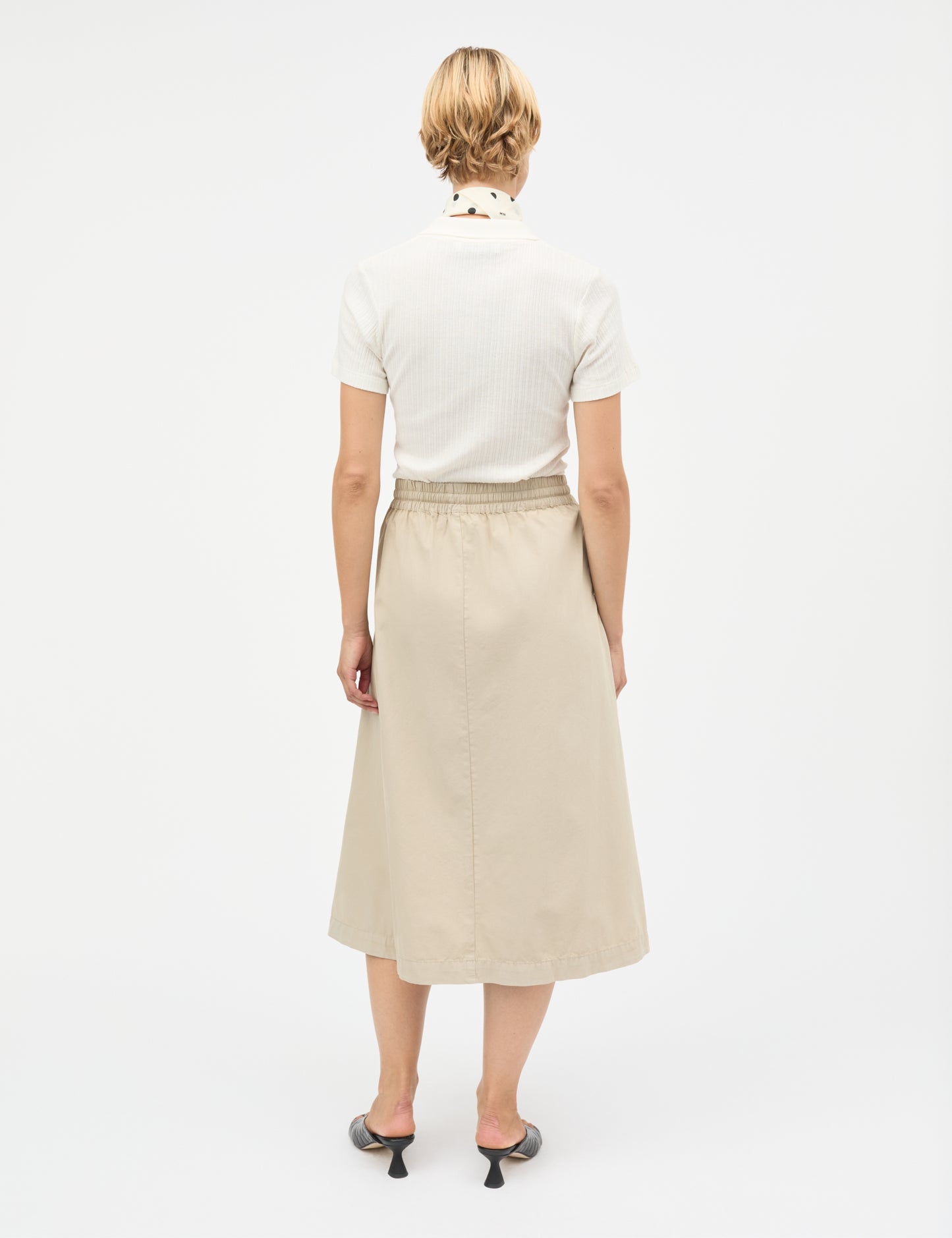 Dyed Weave Luni Skirt, Plaza Taupe