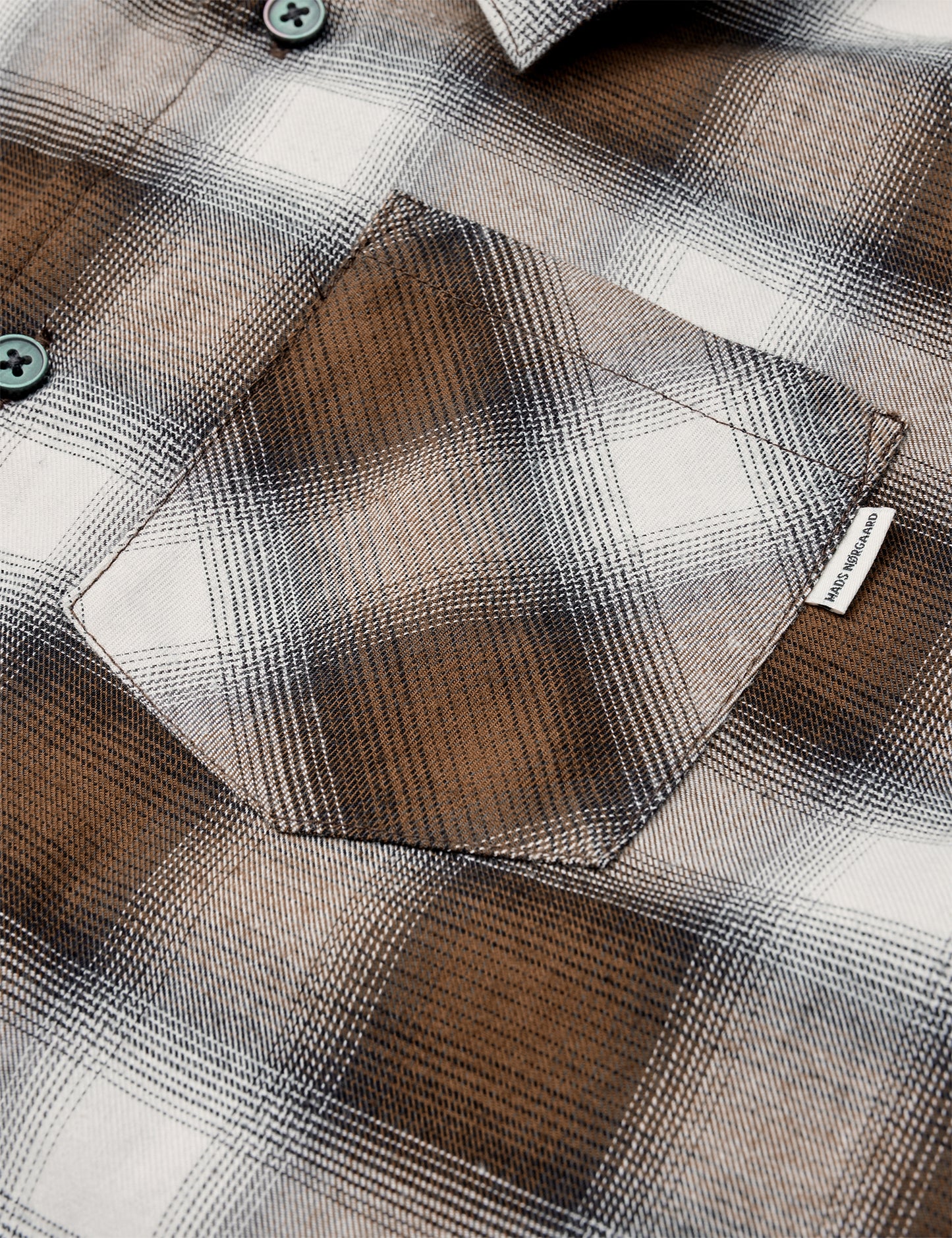 Flannel Check Svano Shirt, Cocoa CH.