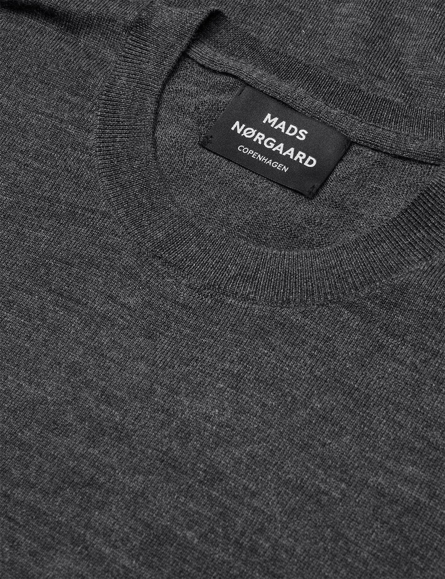 Merino Wool Karsten Knit, Charcoal Melange