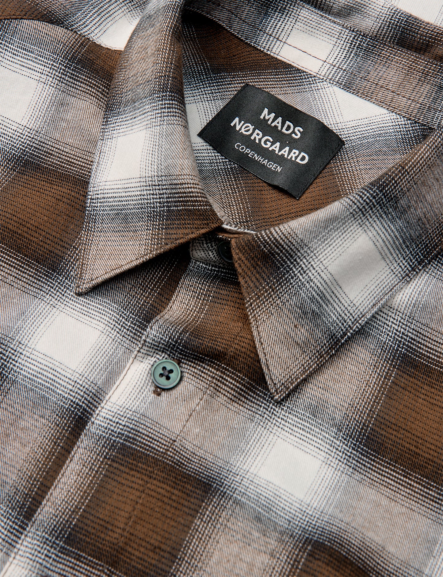 Flannel Check Sune Shirt, Cocoa CH.