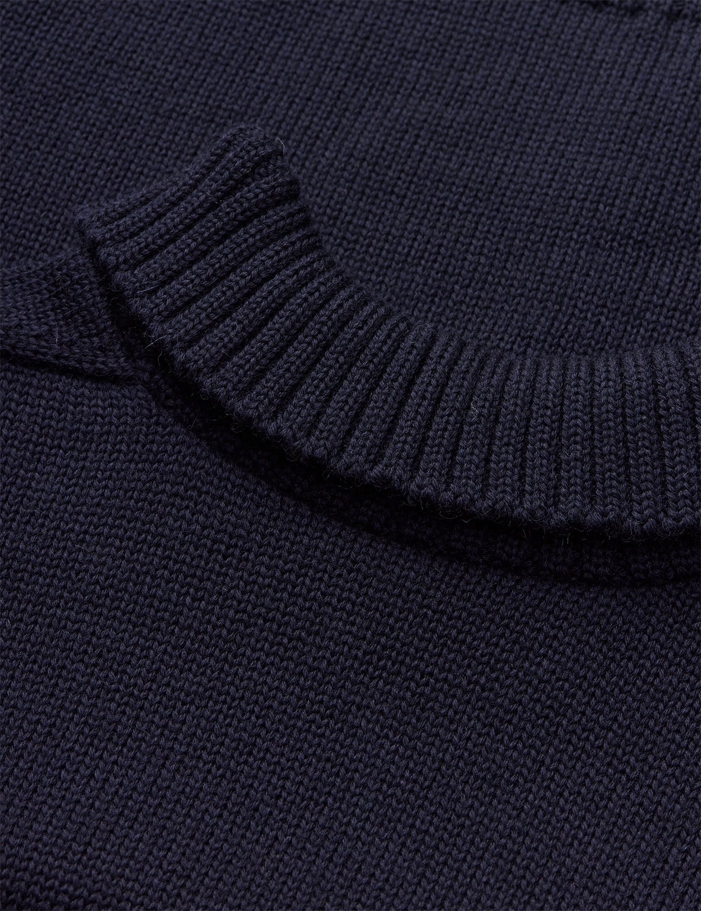 Wool Berthe Turtleneck Sweater, Sky Captain