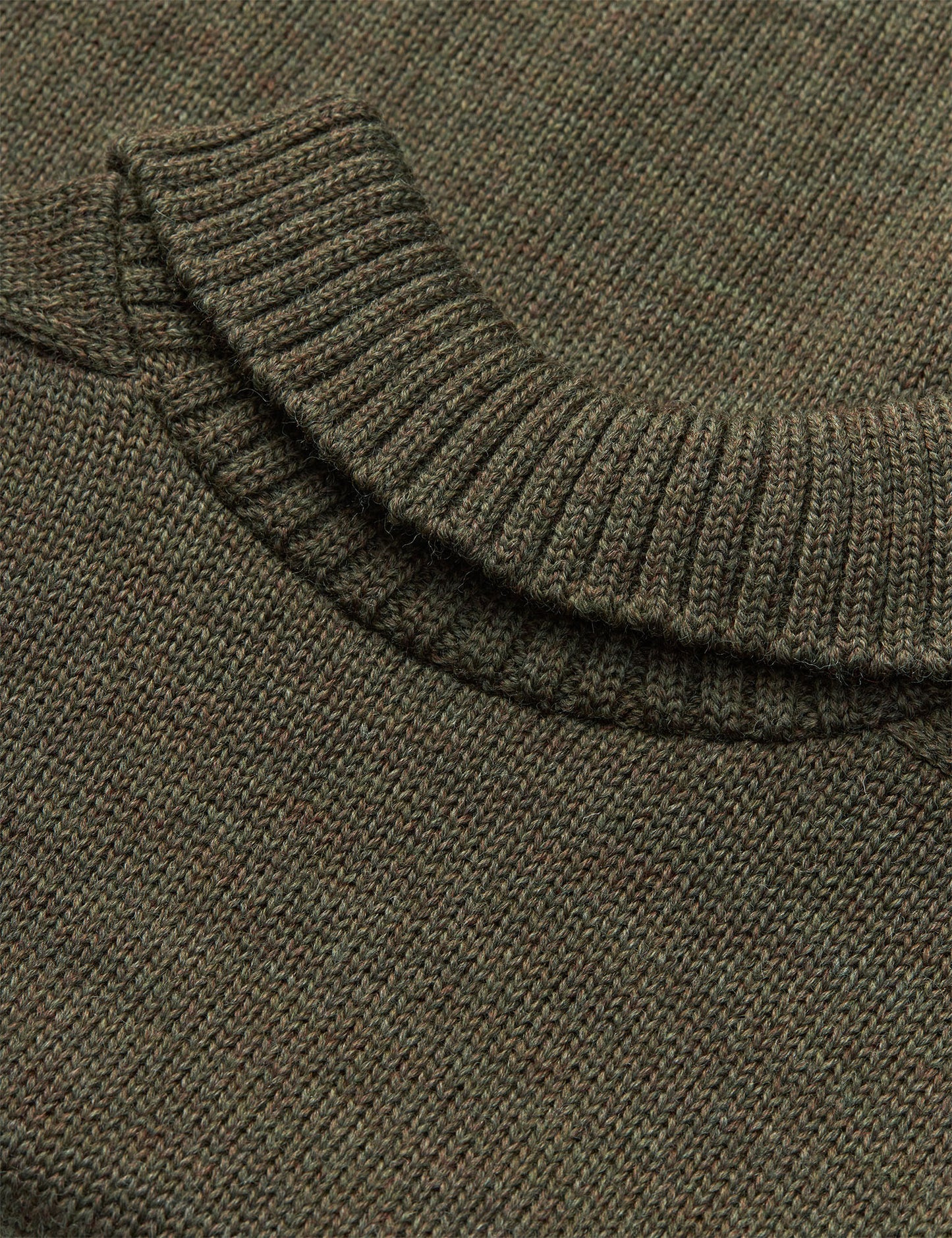 Wool Berthe Turtleneck Sweater, Tarmac Melange