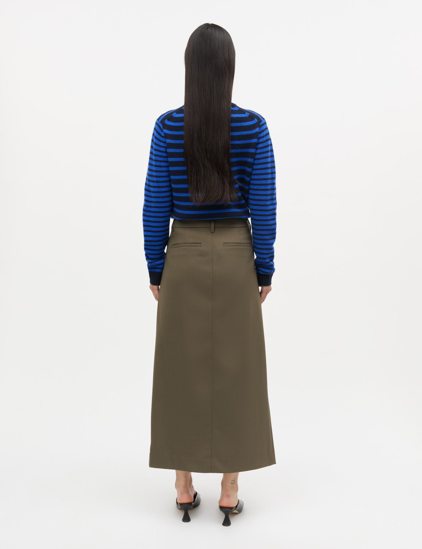 Super Twill Marina Skirt, Tarmac