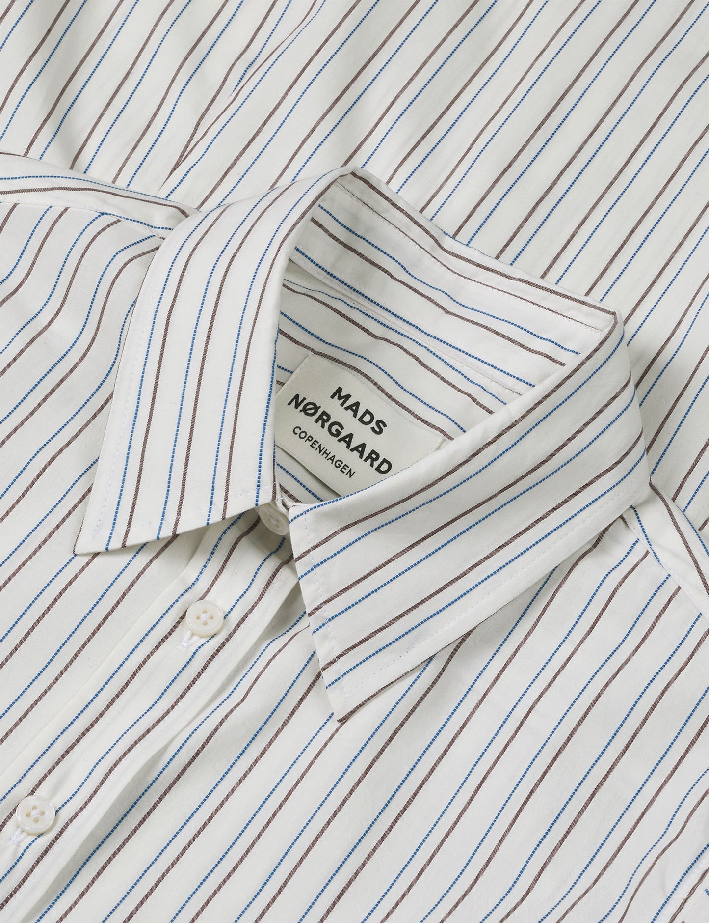 Cohen Poplin Crelly Shirt, Snow White/Winetasting