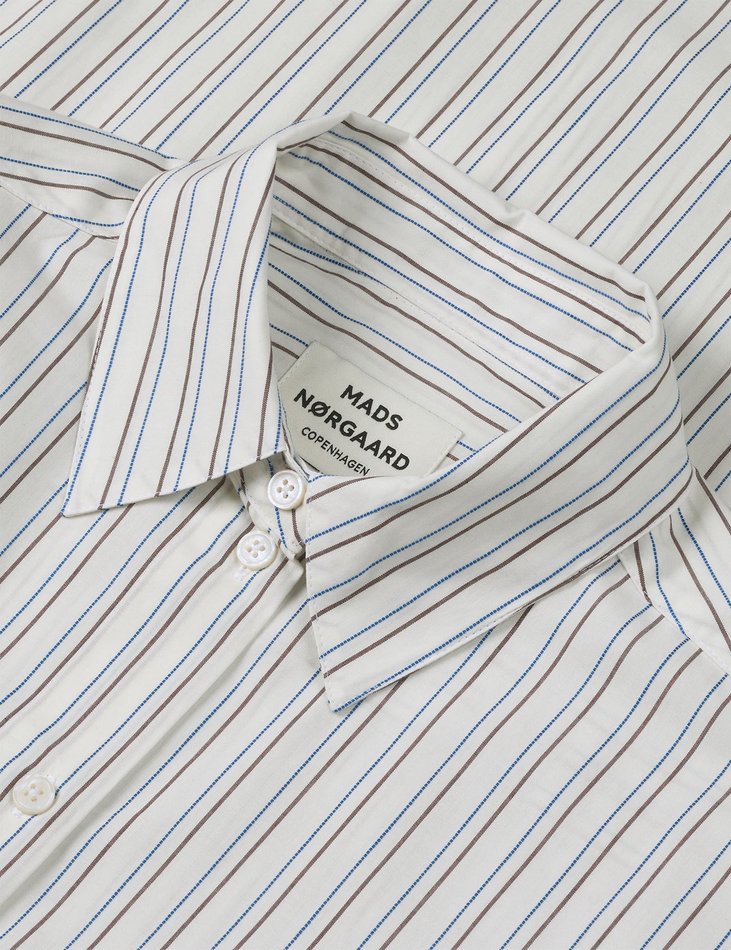 Cohen Poplin Shady Shirt, Snow White/Winetasting