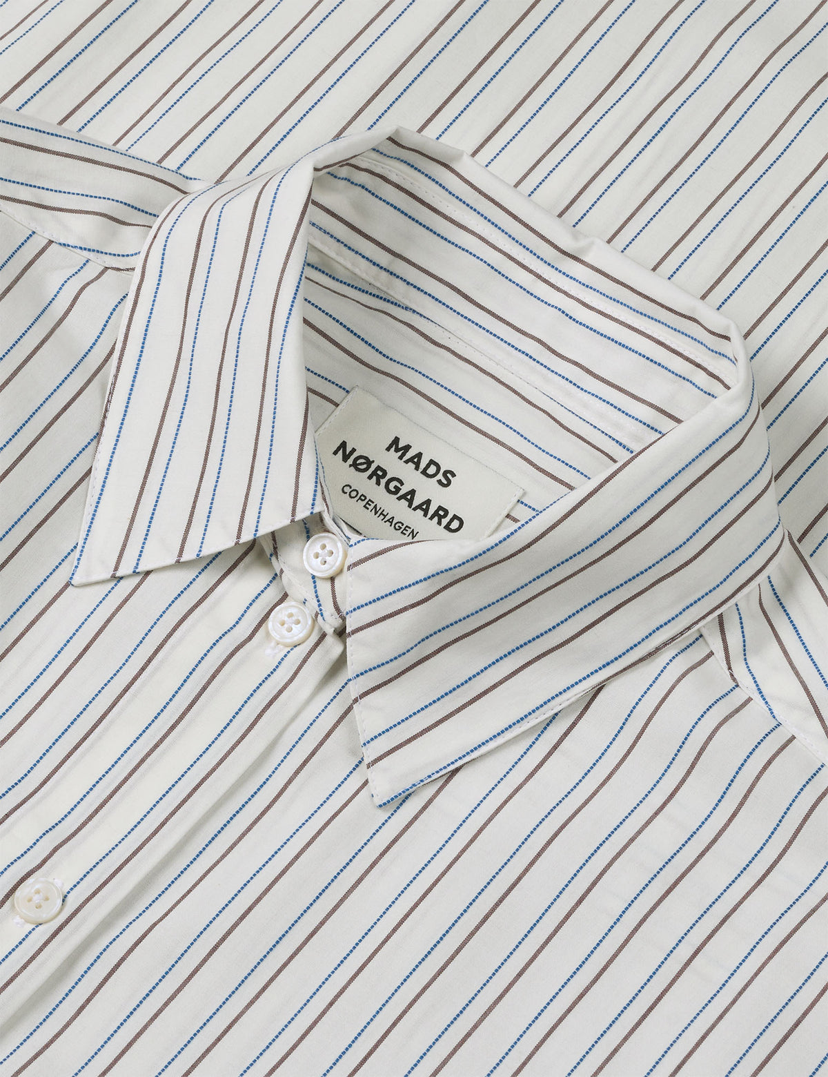 Cohen Poplin Shady Shirt, Snow White/Winetasting