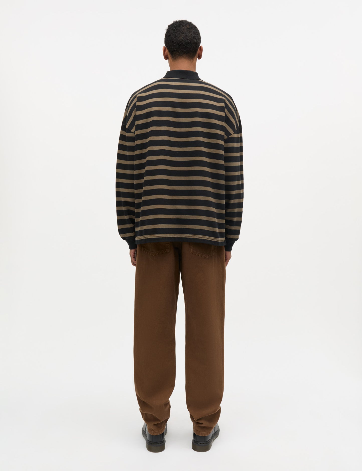 Light Terry Polo Sweat ST., Tarmac/Black ST.