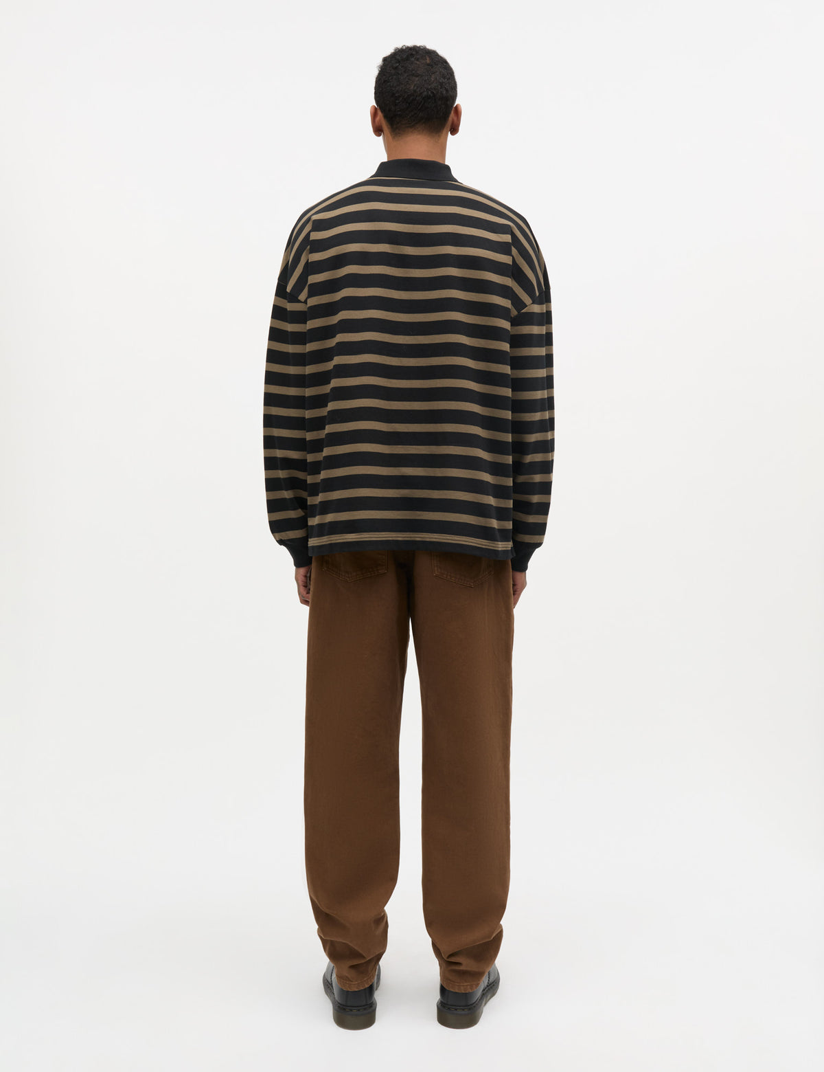 Light Terry Polo Sweat ST., Tarmac/Black ST.