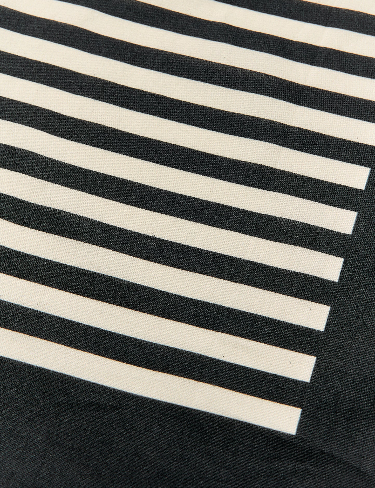 Soft Cotton Scarf, Stripe AOP/Black