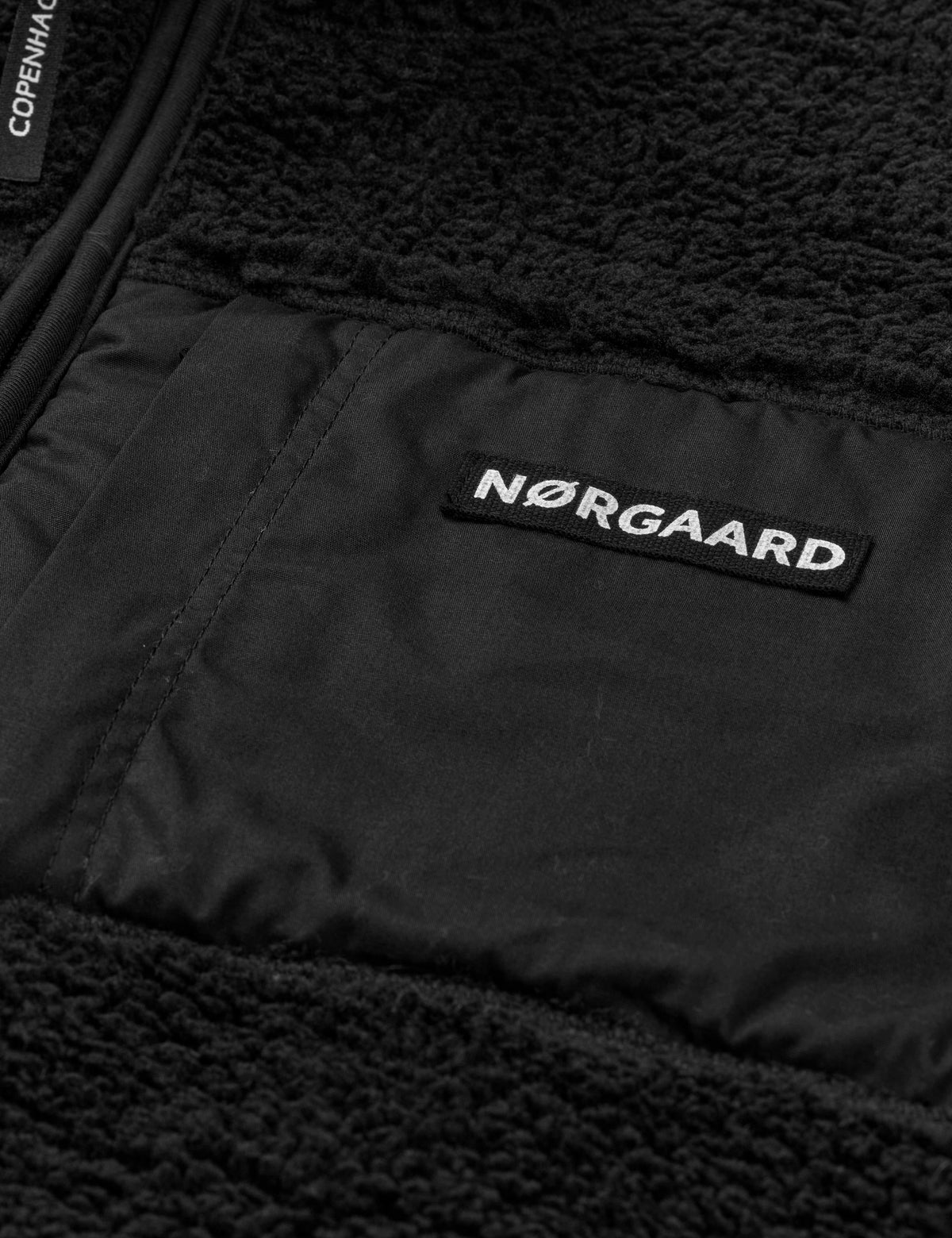 Teddy Fleece Jeffo Jacket, Jet Black